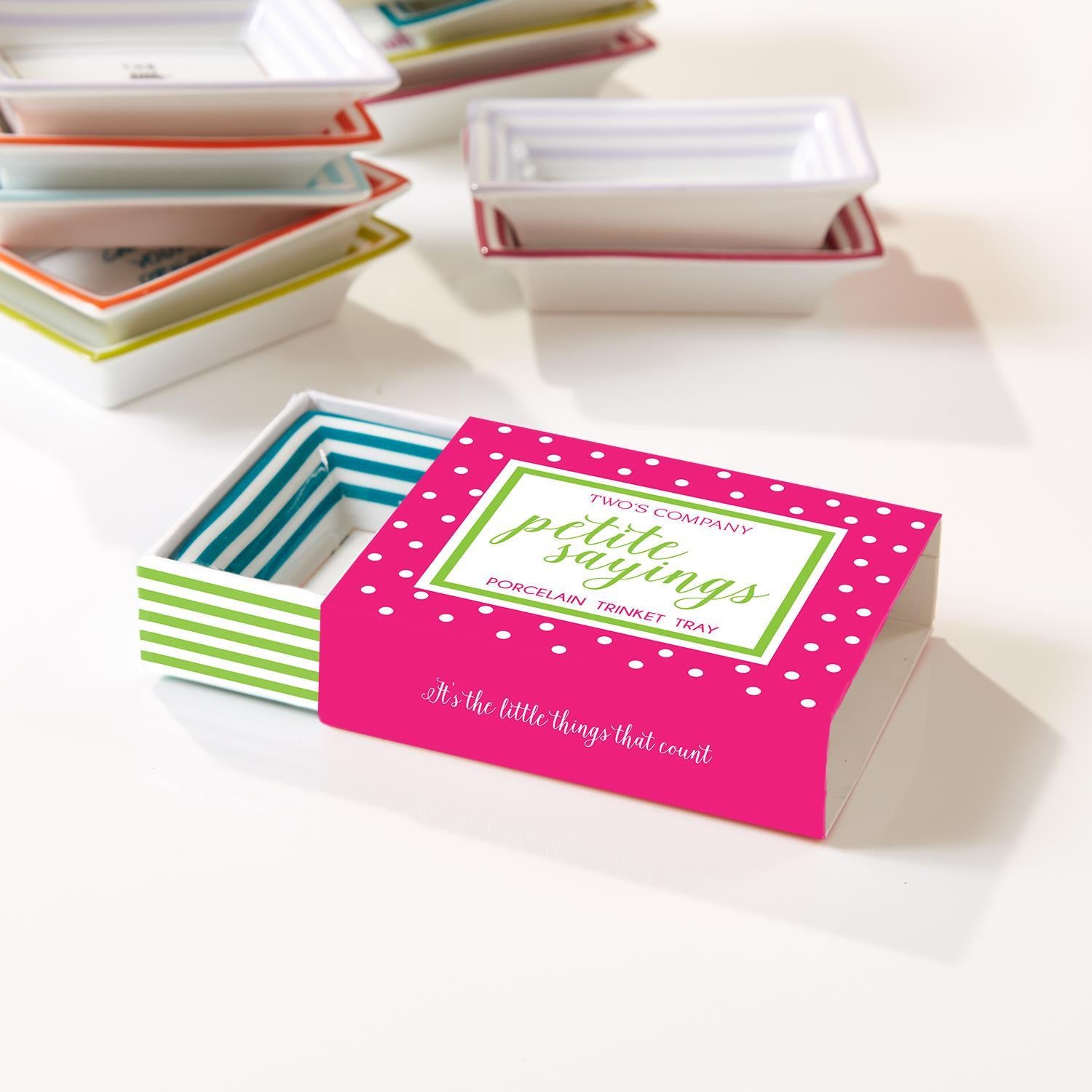 Petite Wise Saying Tray Set of 12