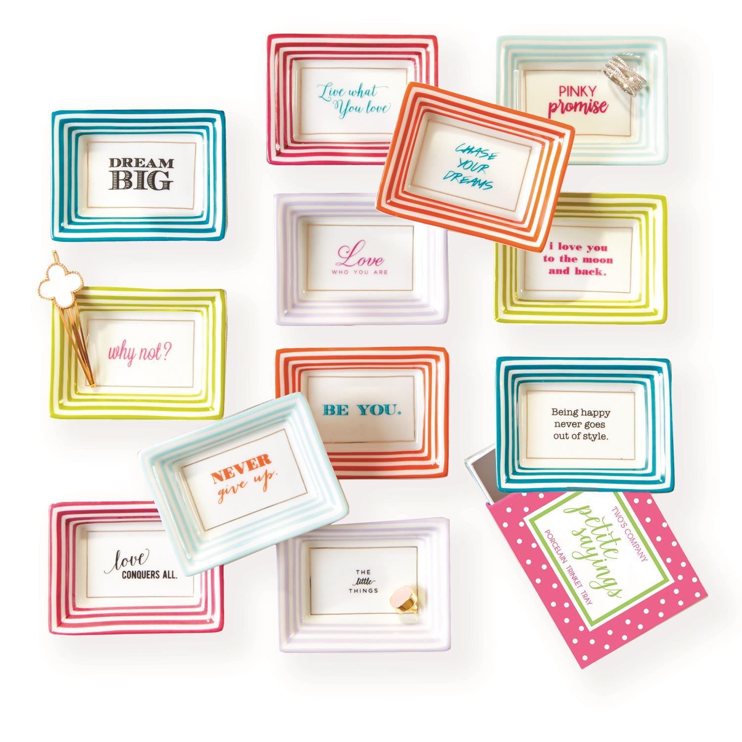 Petite Wise Saying Tray Set of 12