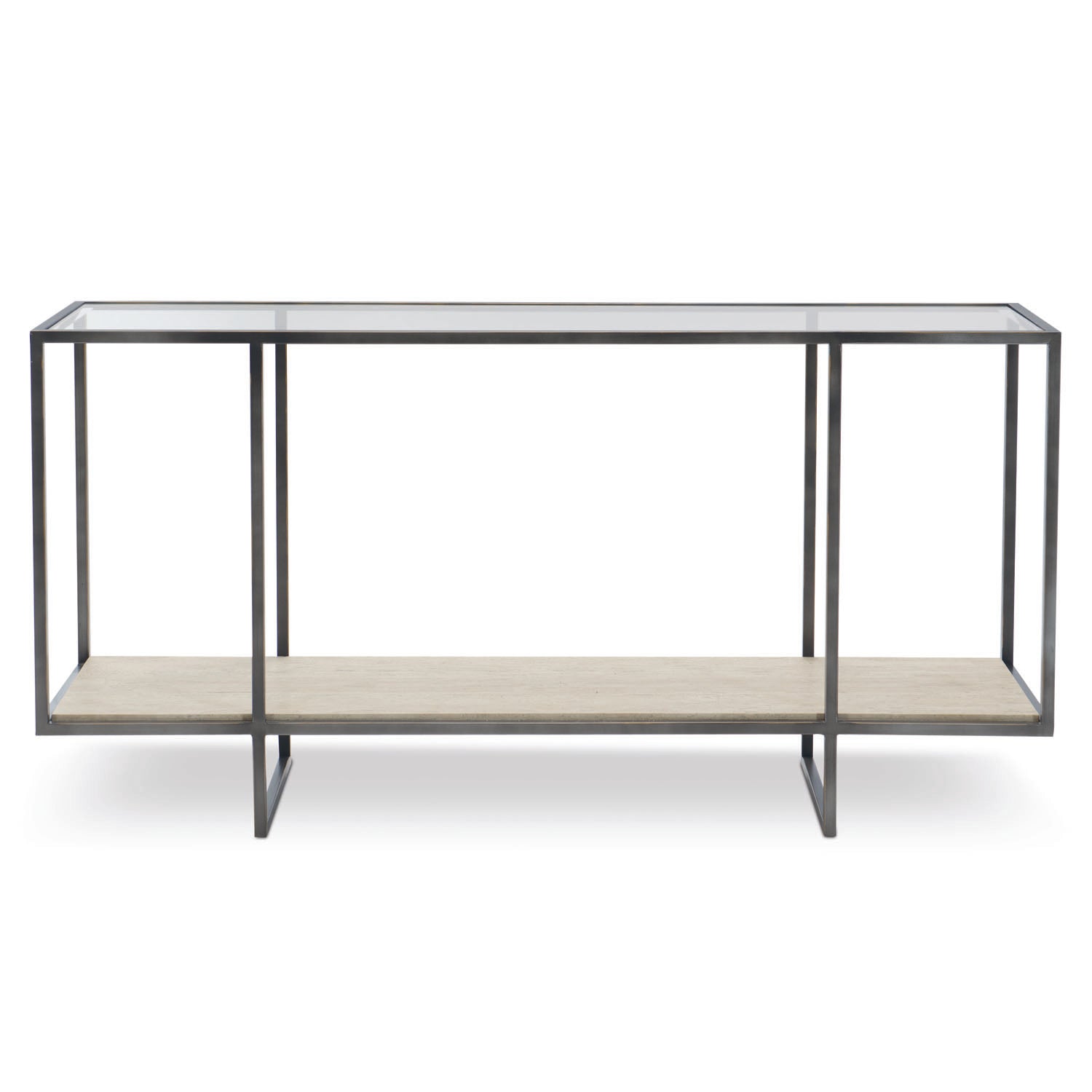 Bernhardt Living Harlow Metal Console Table