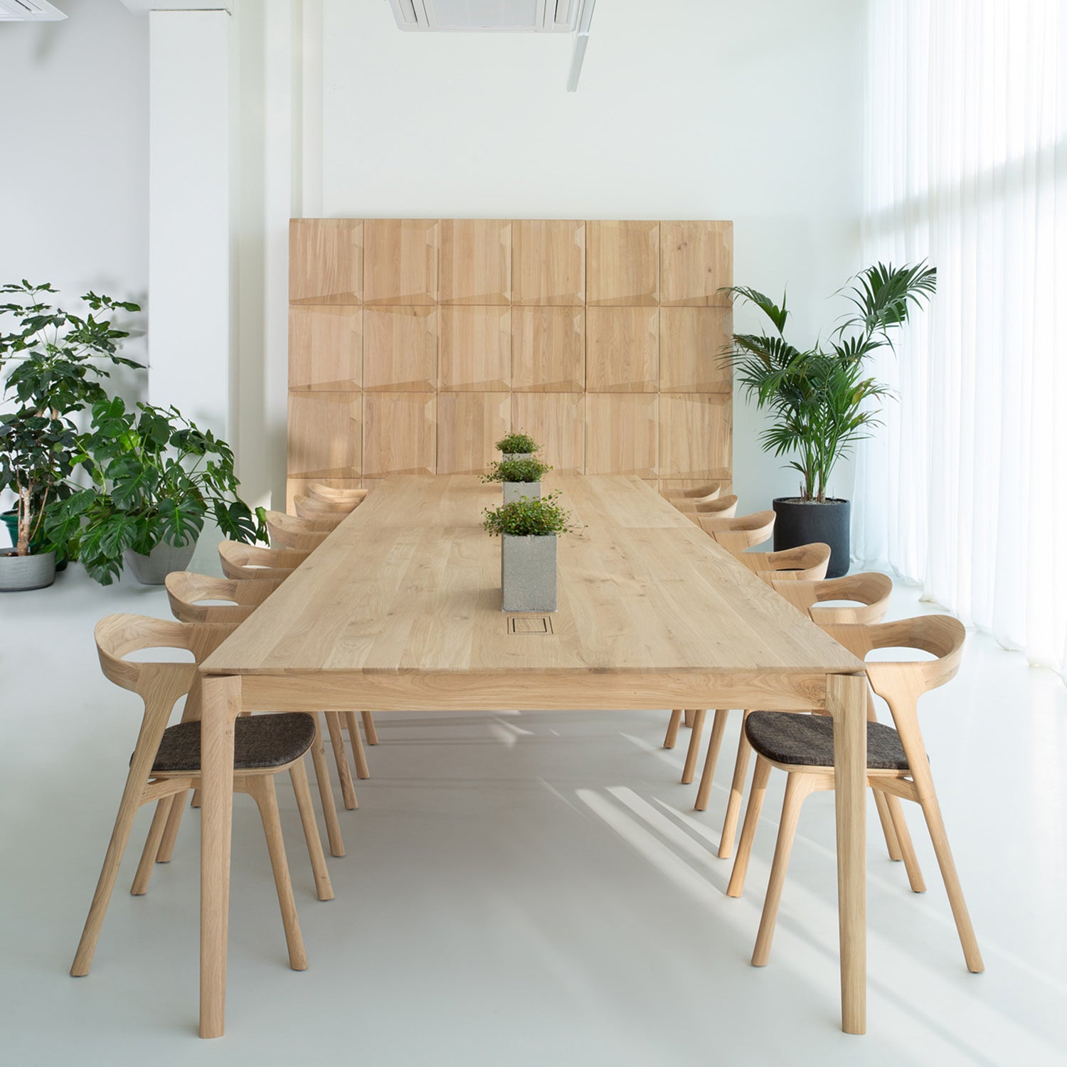 Ethnicraft Bok Upholstered Dining Chair Set of 2