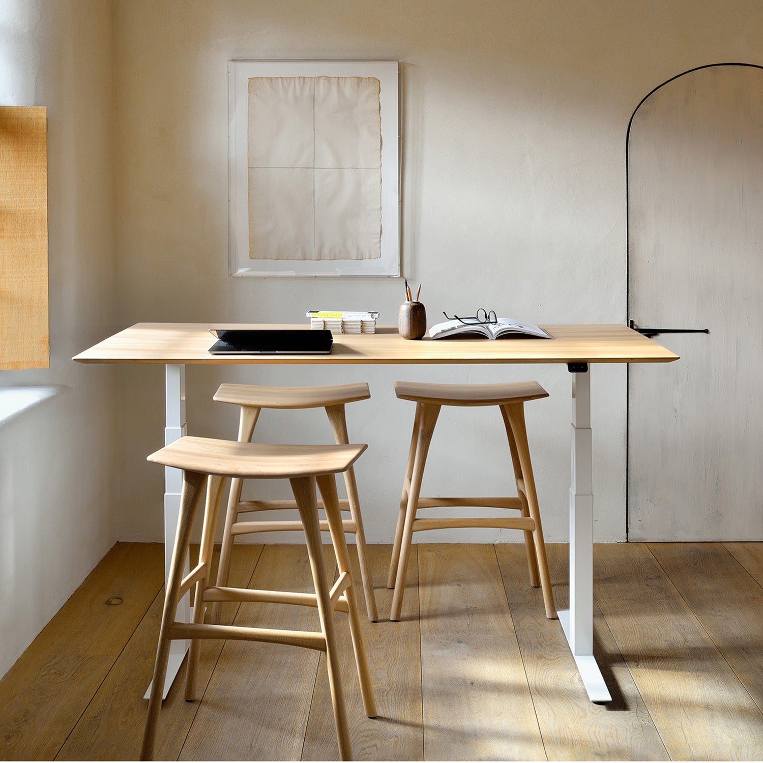 Ethnicraft Osso Bar Stool Set of 2