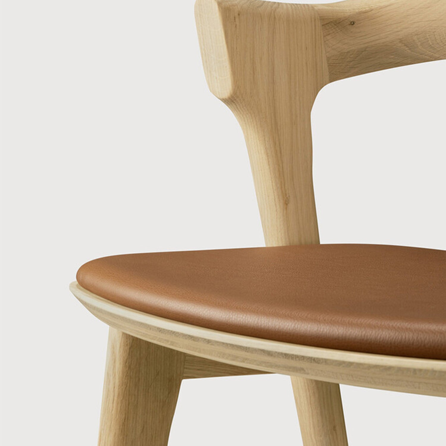 Ethnicraft Bok Leather Counter Stool Set of 2