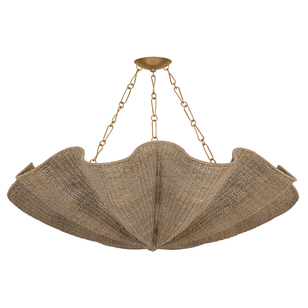 Hudson Valley Lighting Bardonia Large Chandelier in Patina Gold Leaf, primary product view