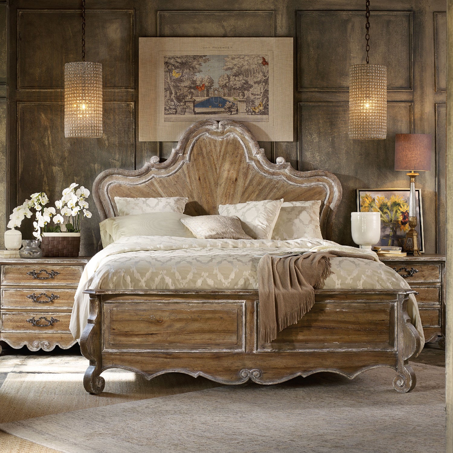 Hooker Furniture Chatelet Wood Panel Bed