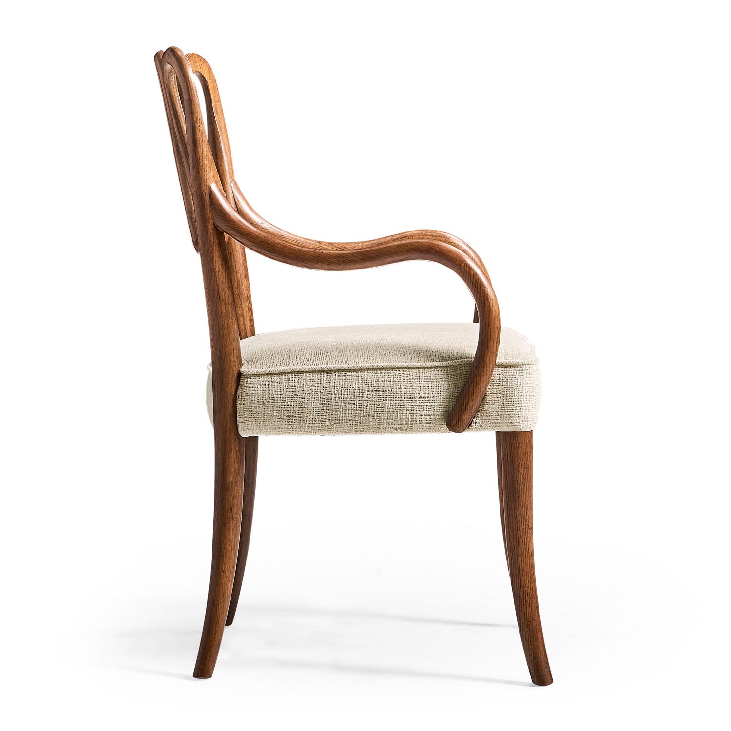 Jonathan Charles Ampney Toasted Oak Arm Chair