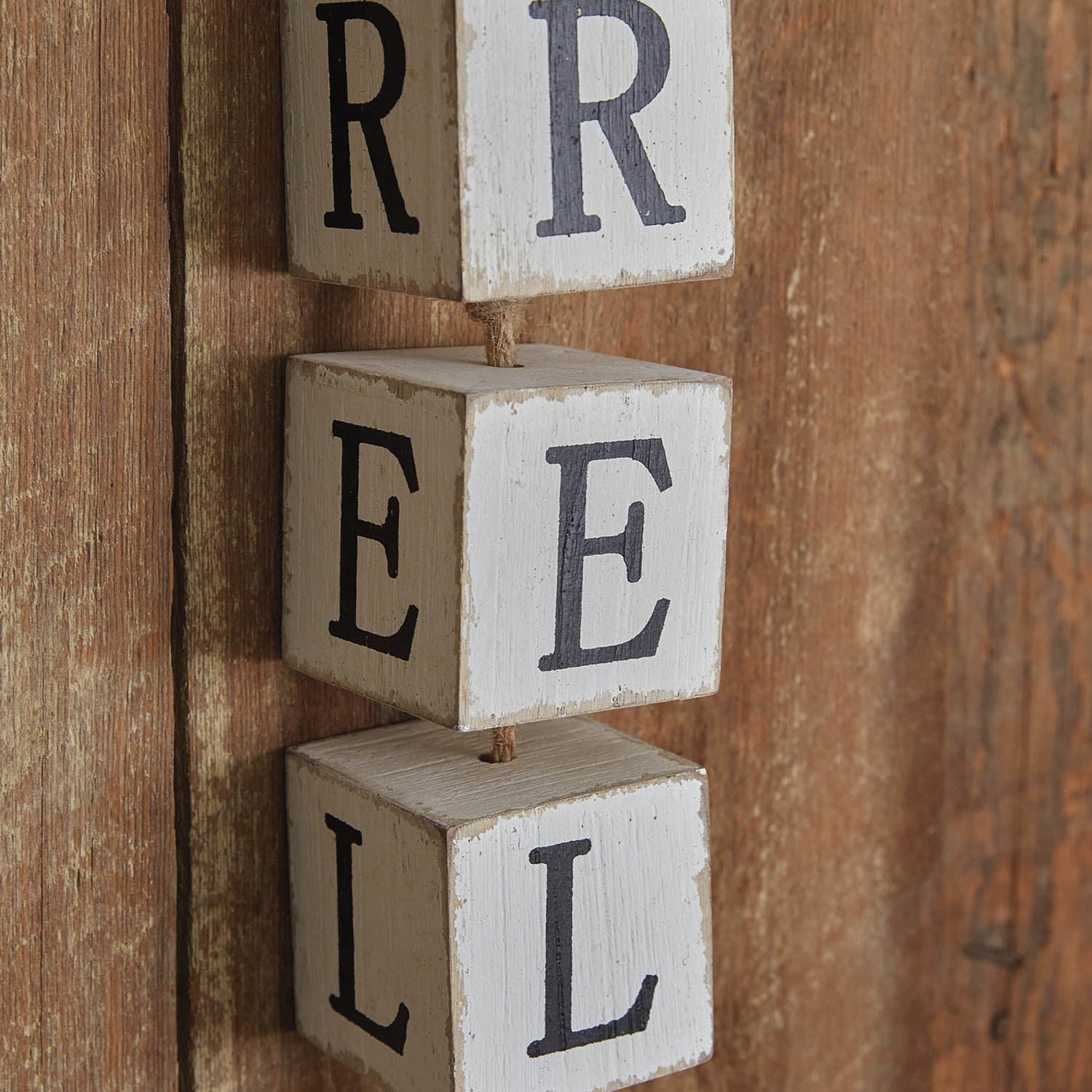Relax Hanging Wood Blocks Decor