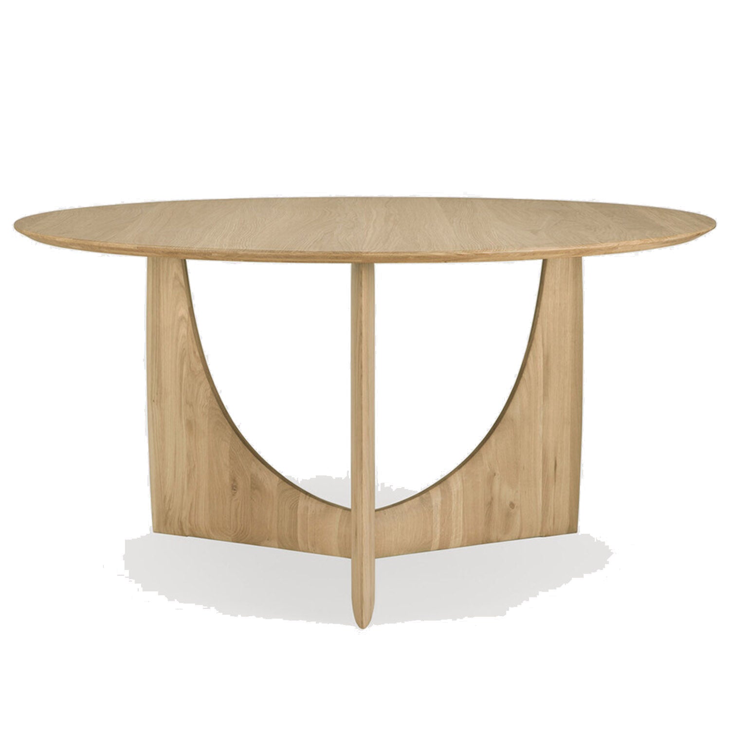 Ethnicraft Geometric Oak Round Dining Table