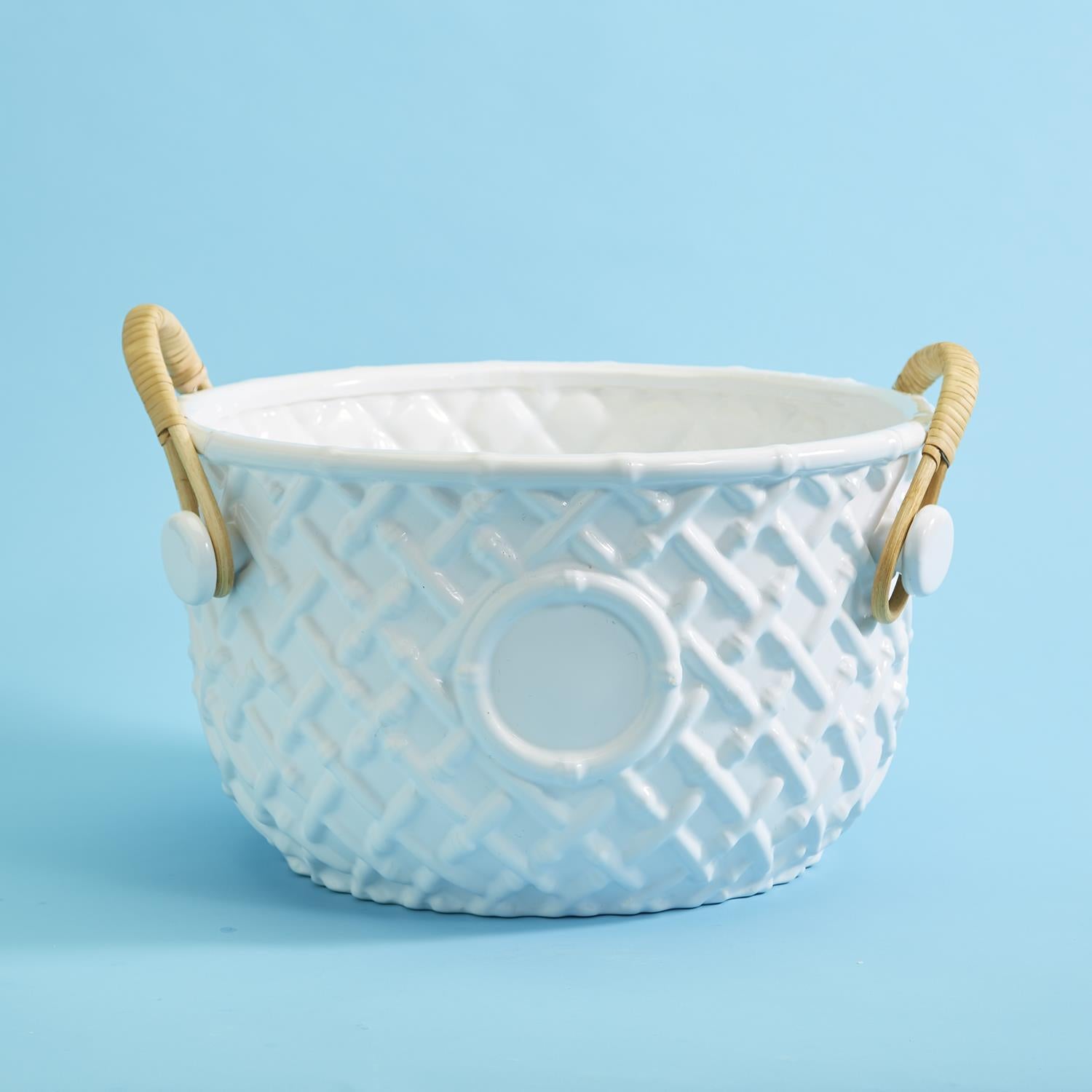 Hampton Faux Bamboo Fretwork Party Bucket