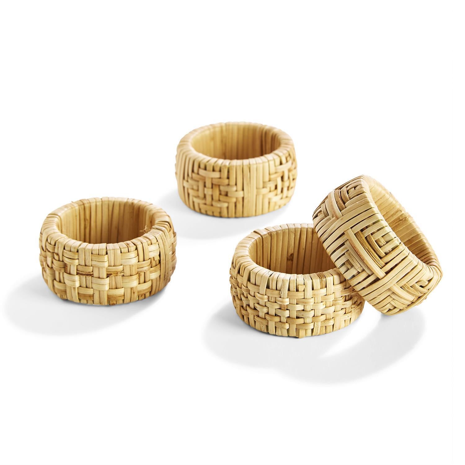 Cane Napkin Ring Set of 4