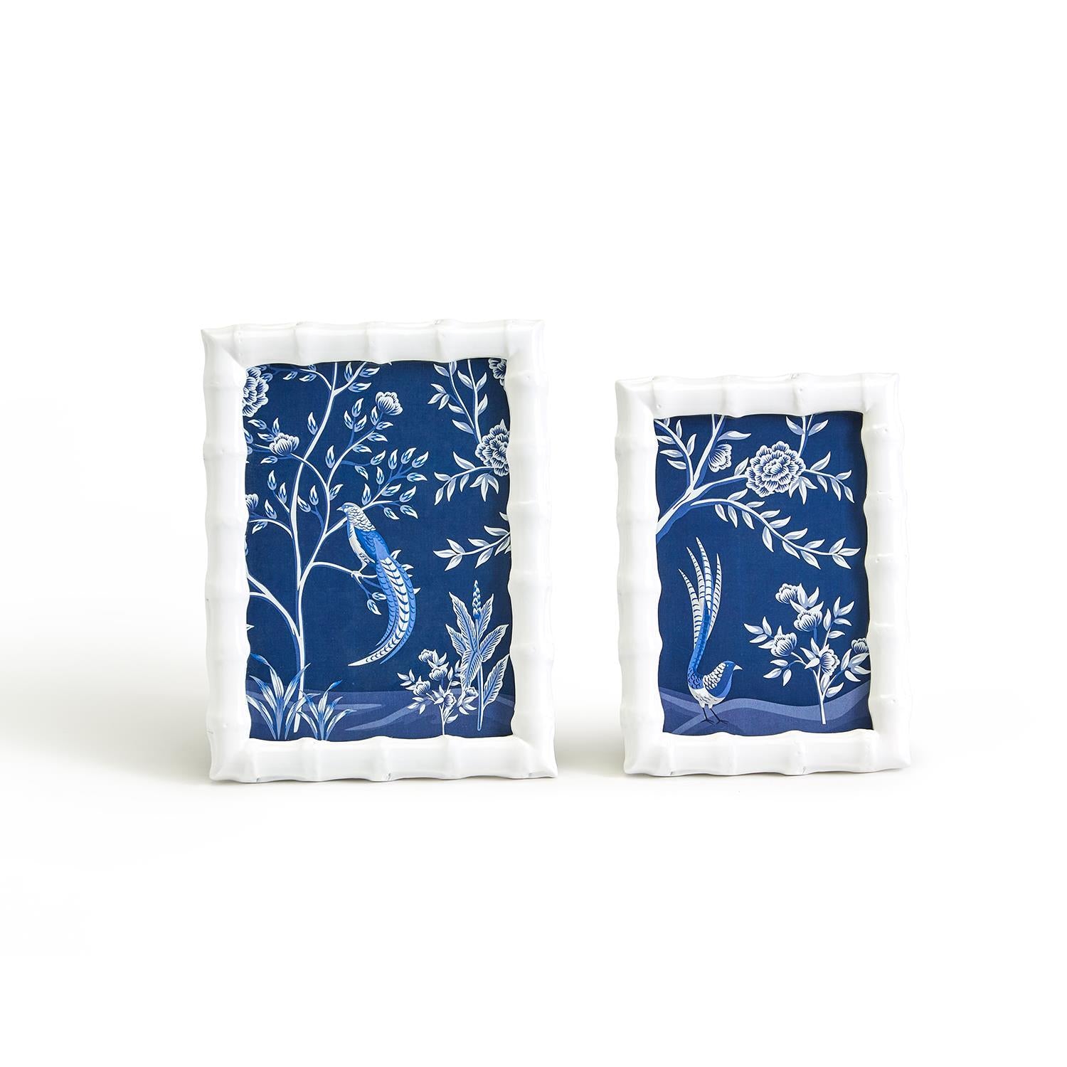 Aviary Faux Bamboo Photo Frame Set of 2