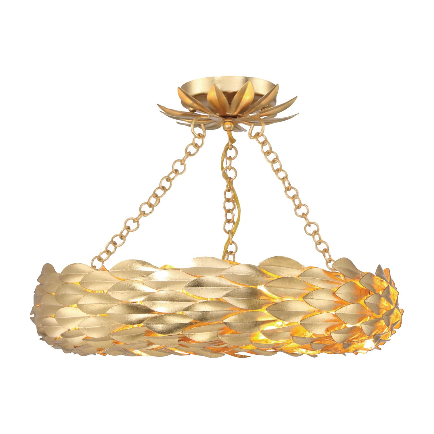 Crystorama Broche 6-Light Semi Flush Ceiling Mount 535