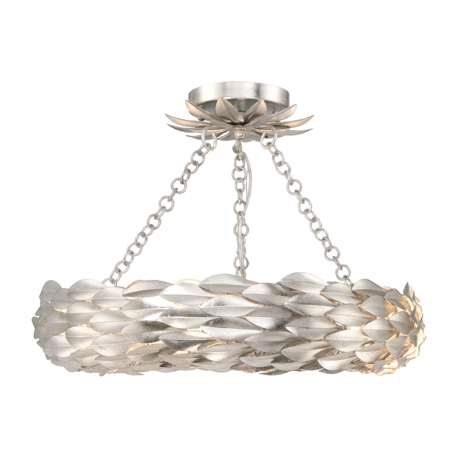 Crystorama Broche 6-Light Semi Flush Ceiling Mount 535