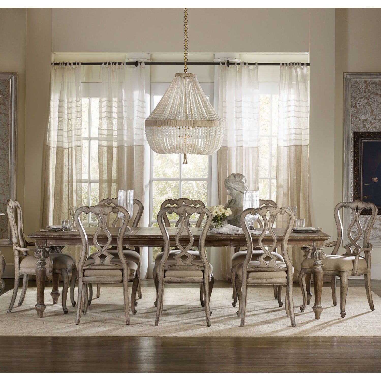 Hooker Furniture Chatelet Splatback Arm Chair Set of 2