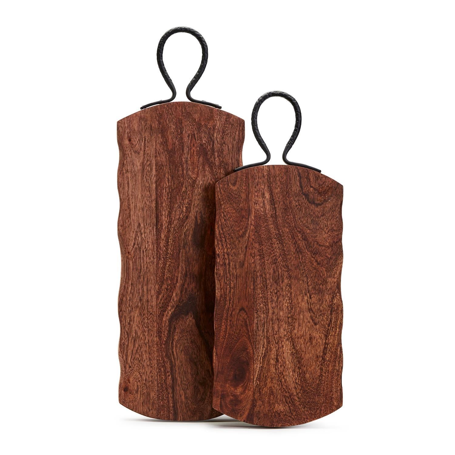 Rustic Edge Serving Board Set of 2