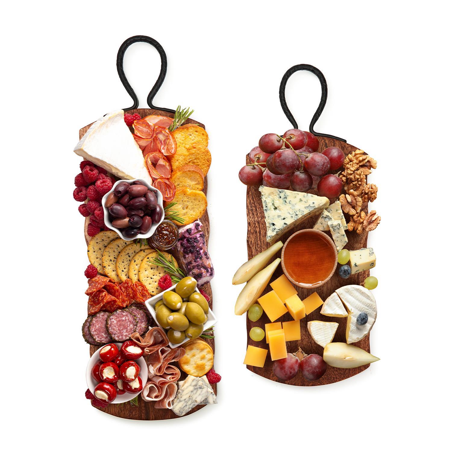 Rustic Edge Serving Board Set of 2