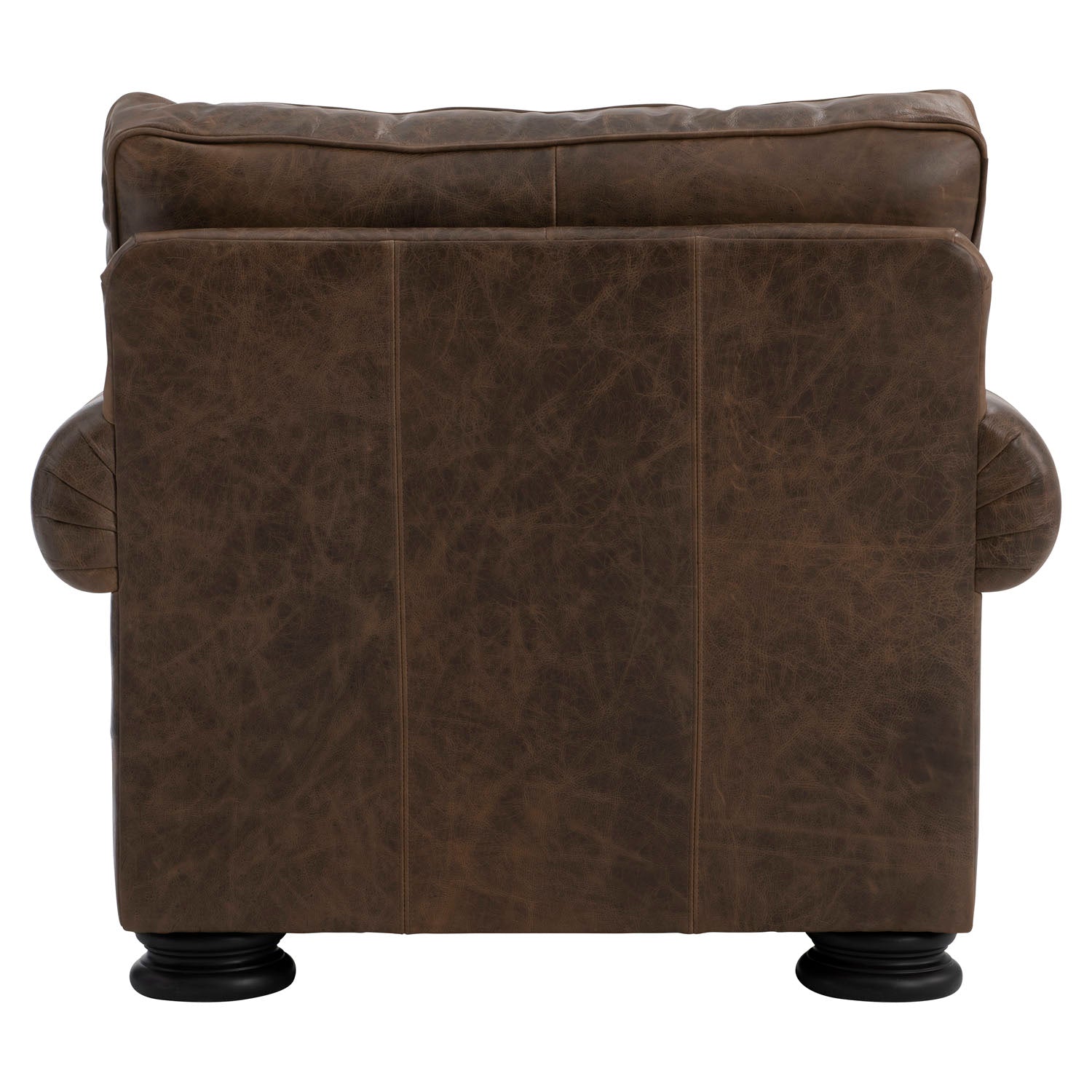 Bernhardt Living Foster Mocha Leather Chair