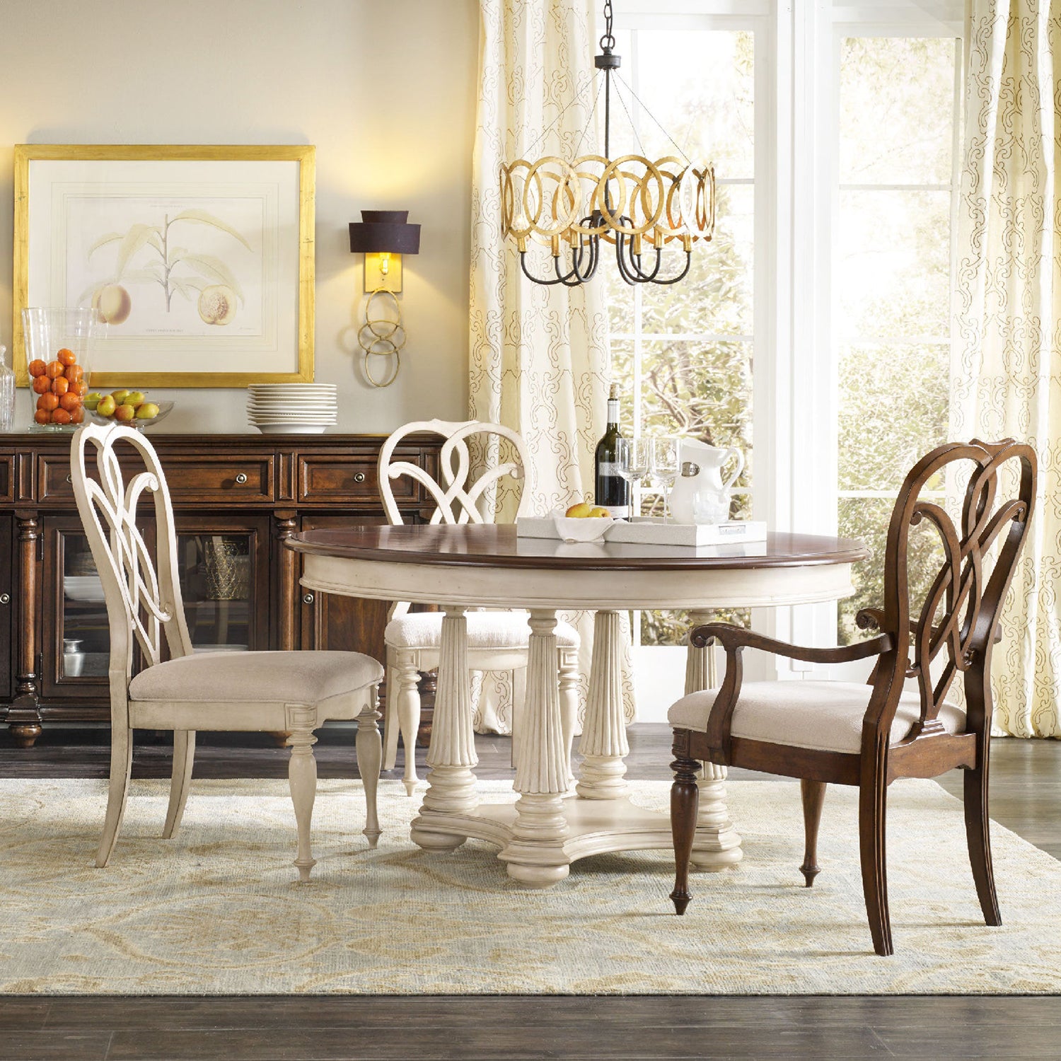 Hooker Furniture Leesburg Splatback Arm Chair Set of 2