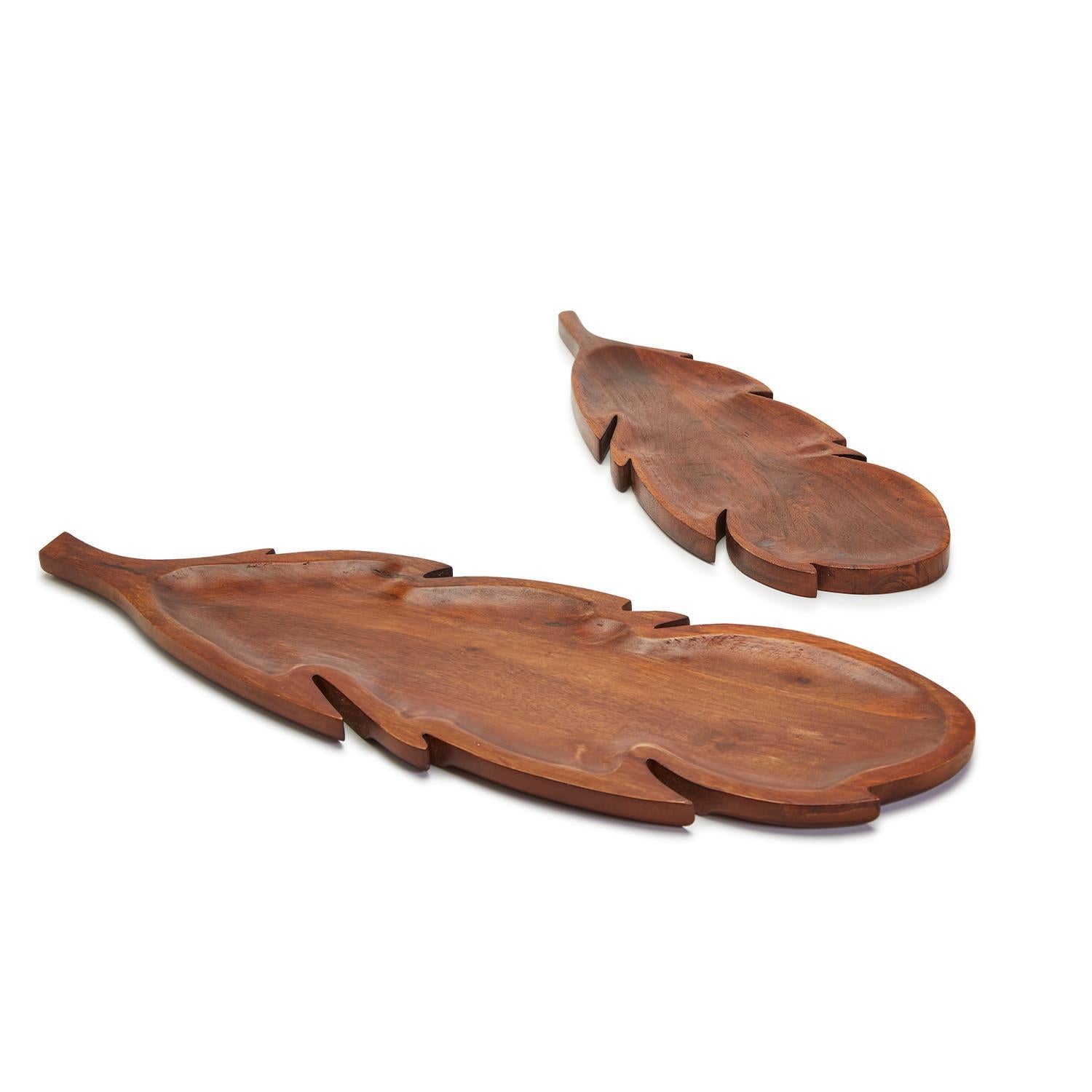 Feather Serving Board Set of 2