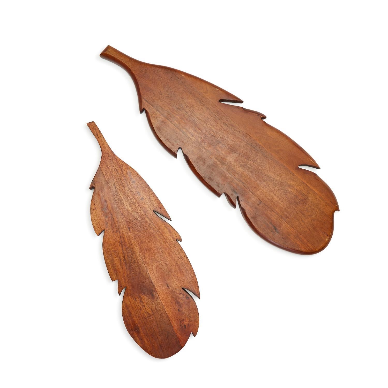 Feather Serving Board Set of 2
