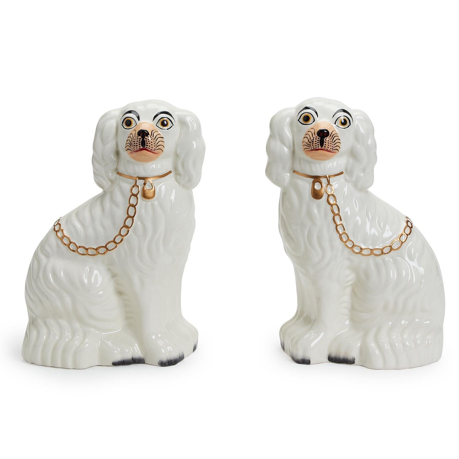 Staffordshire Dog Statue Set of 2