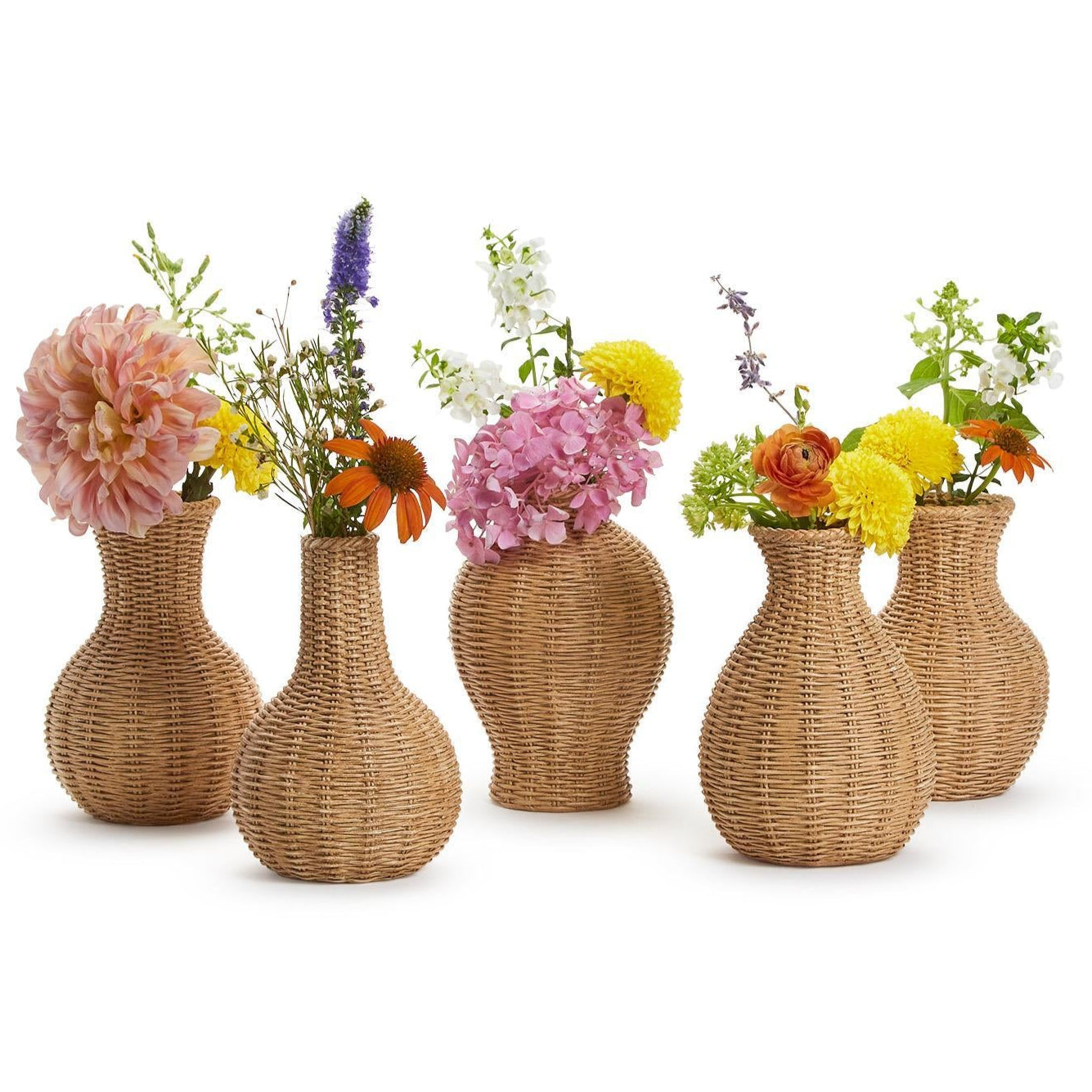 Natural Beauties Pattern Vase Set of 5
