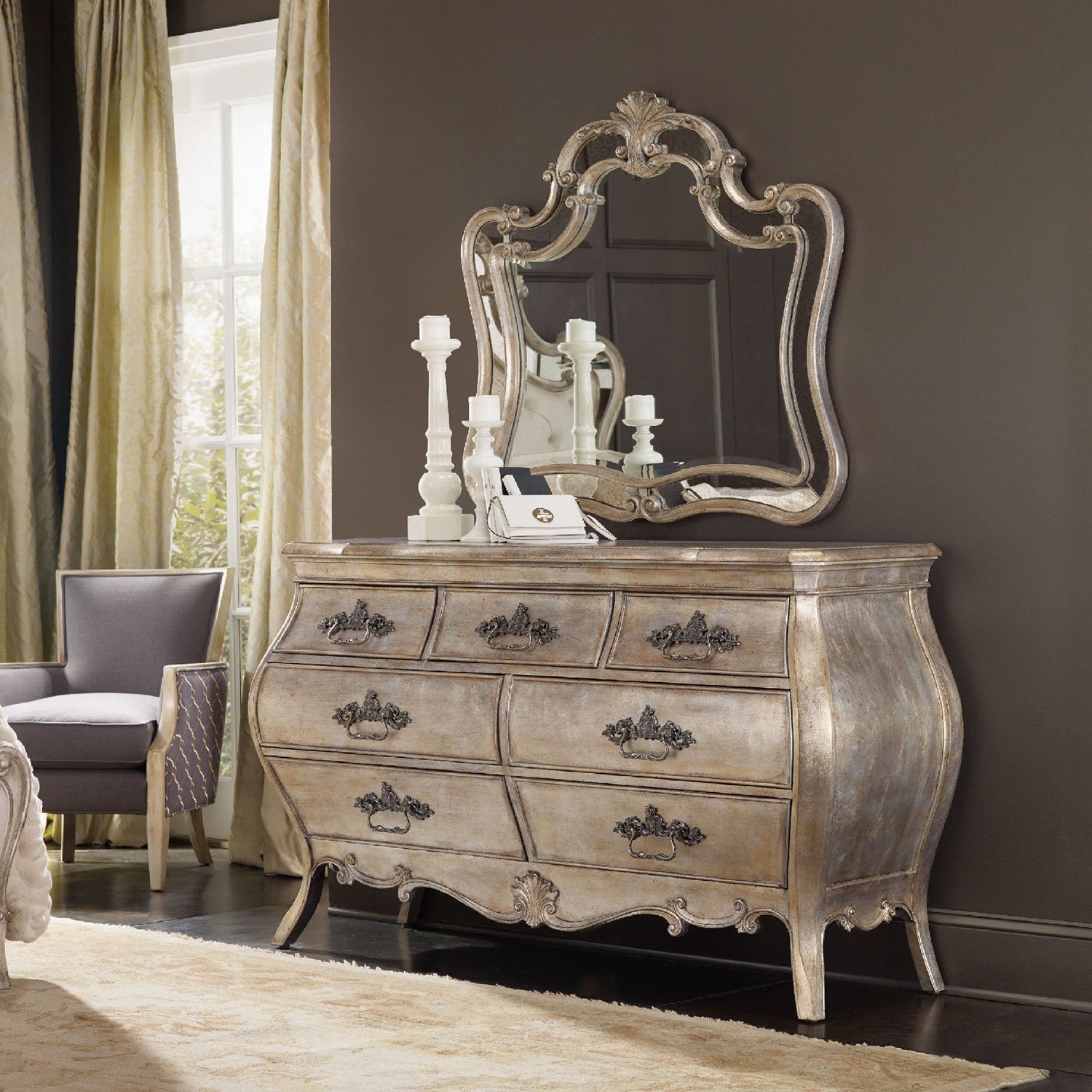 Hooker Furniture Sanctuary Shaped Mirror