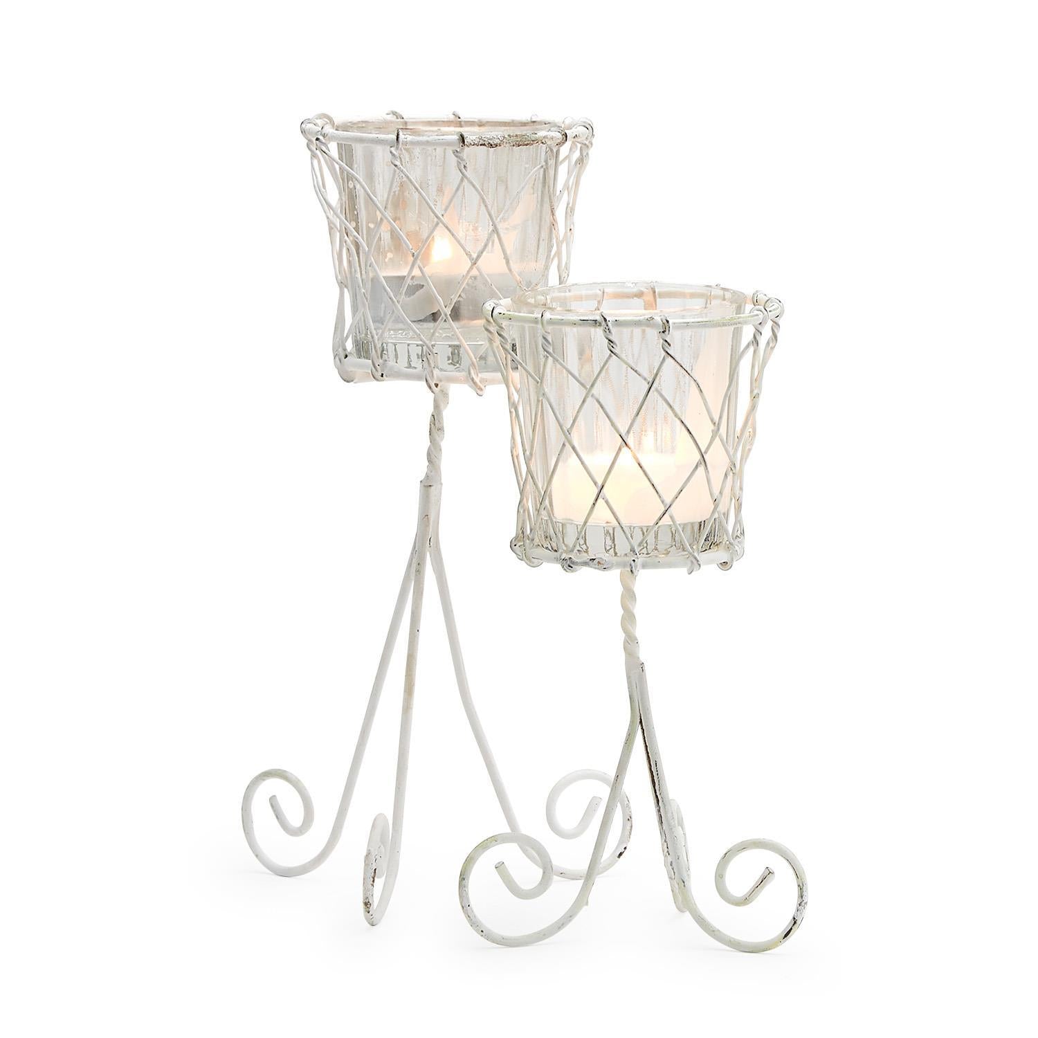 French Wireworks Zaragoza Decorative Posy Holder Set of 2