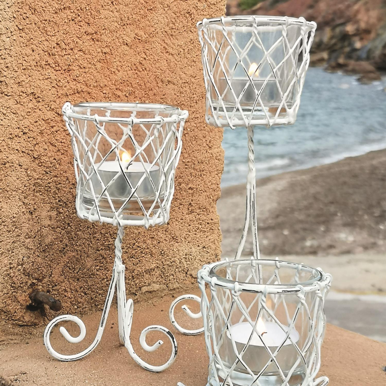 French Wireworks Zaragoza Decorative Posy Holder Set of 2