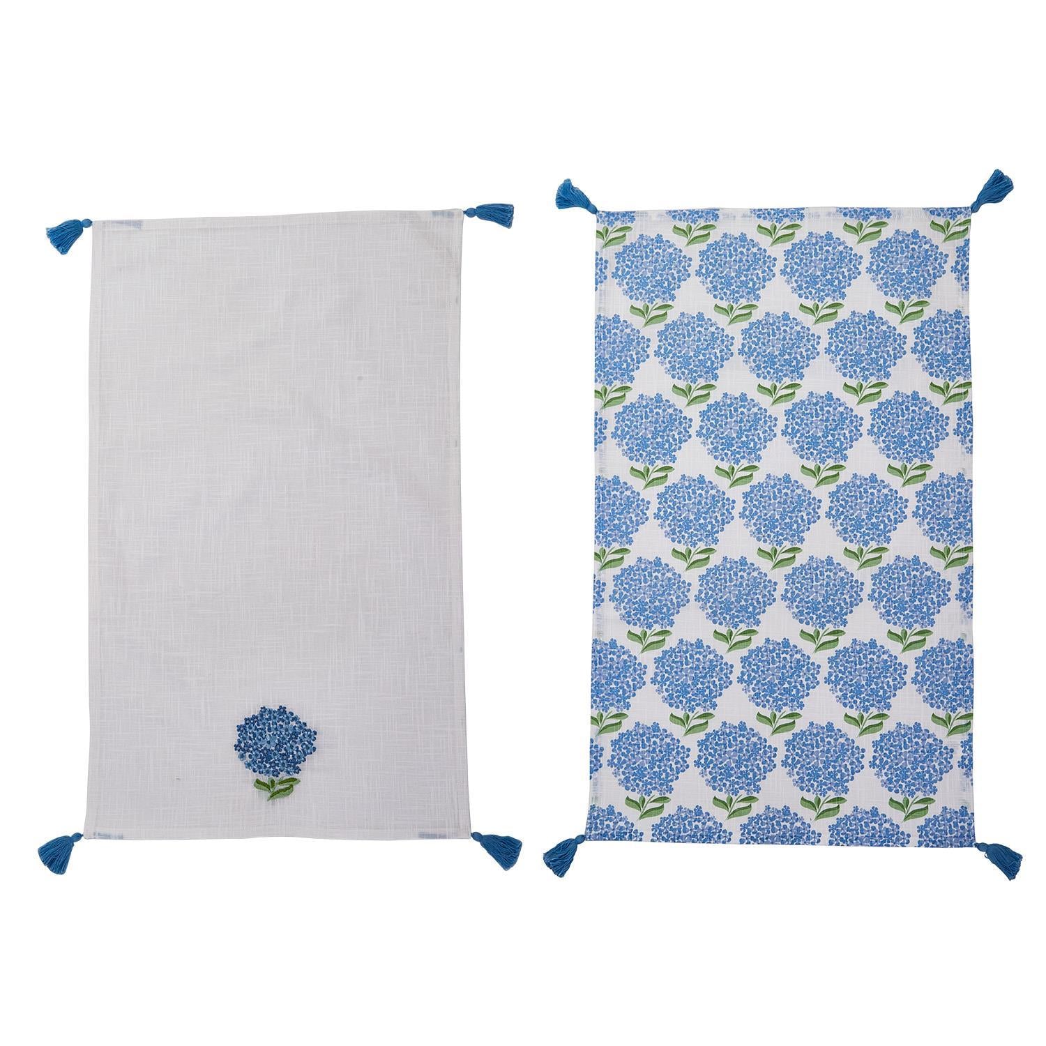 Hydrangea Dish Towel Set of 2