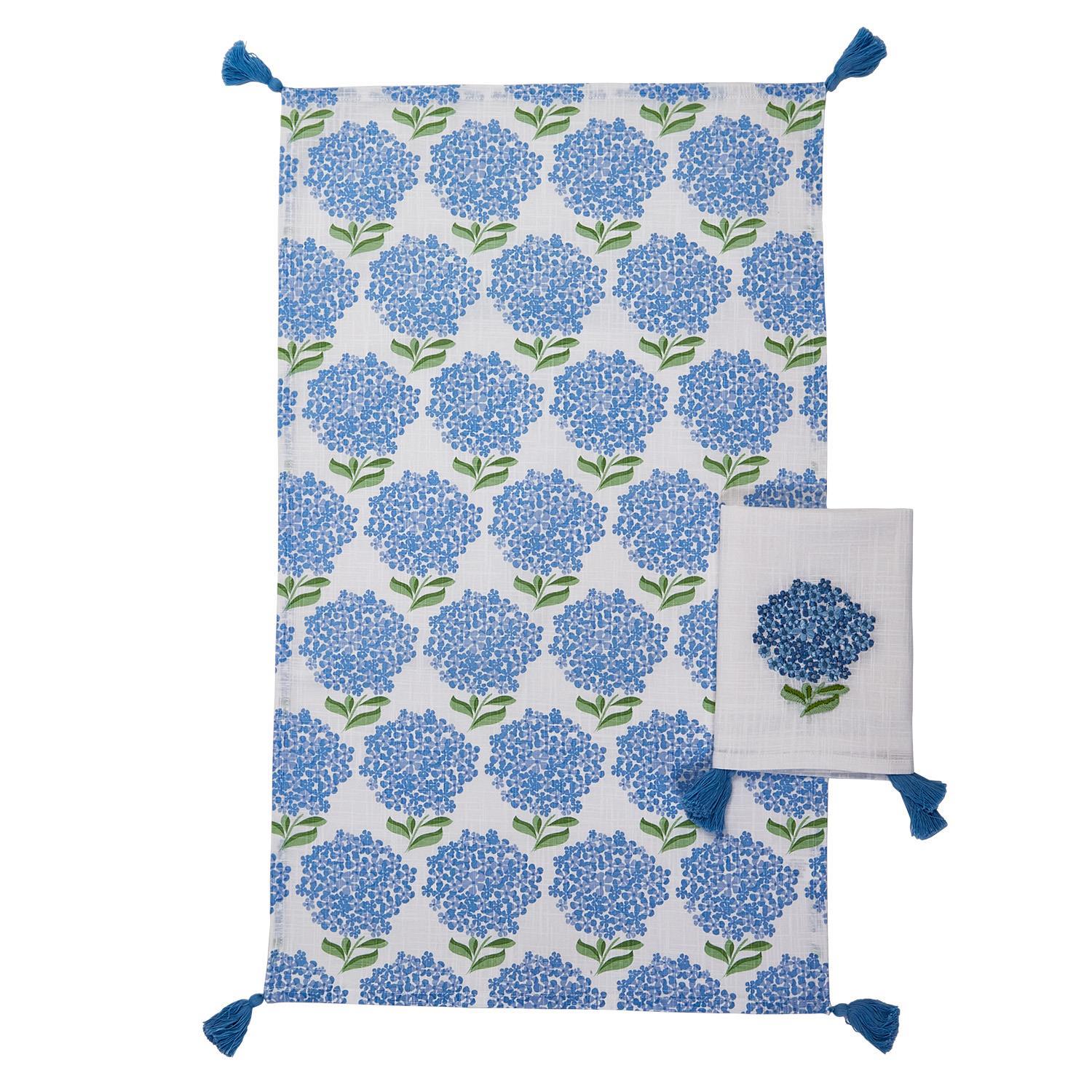 Hydrangea Dish Towel Set of 2