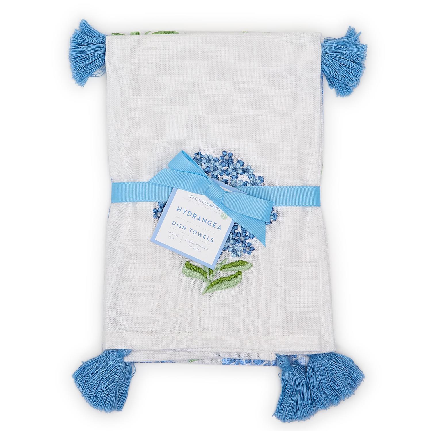 Hydrangea Dish Towel Set of 2