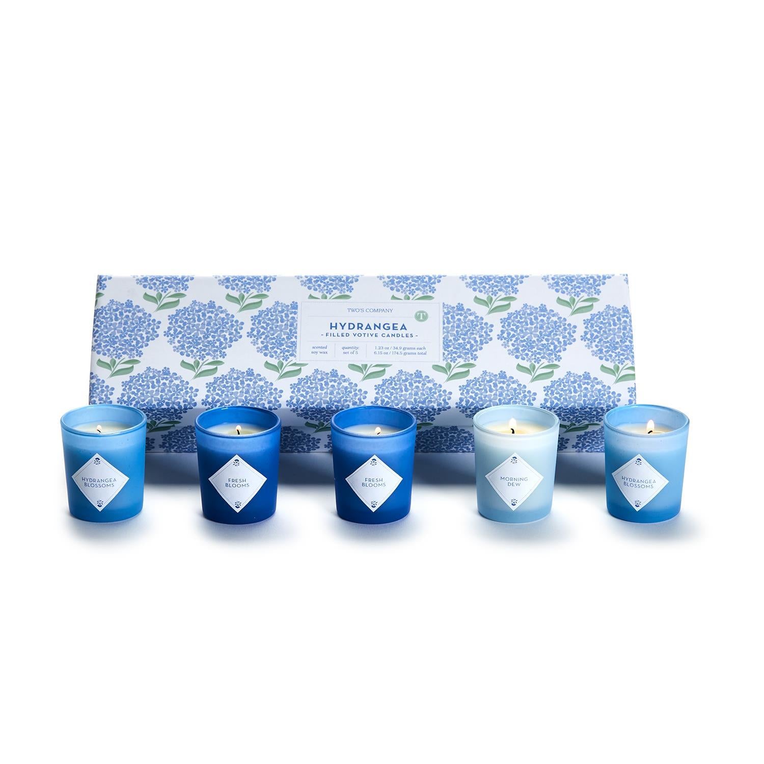 Hydrangea Scented Candle Set of 5
