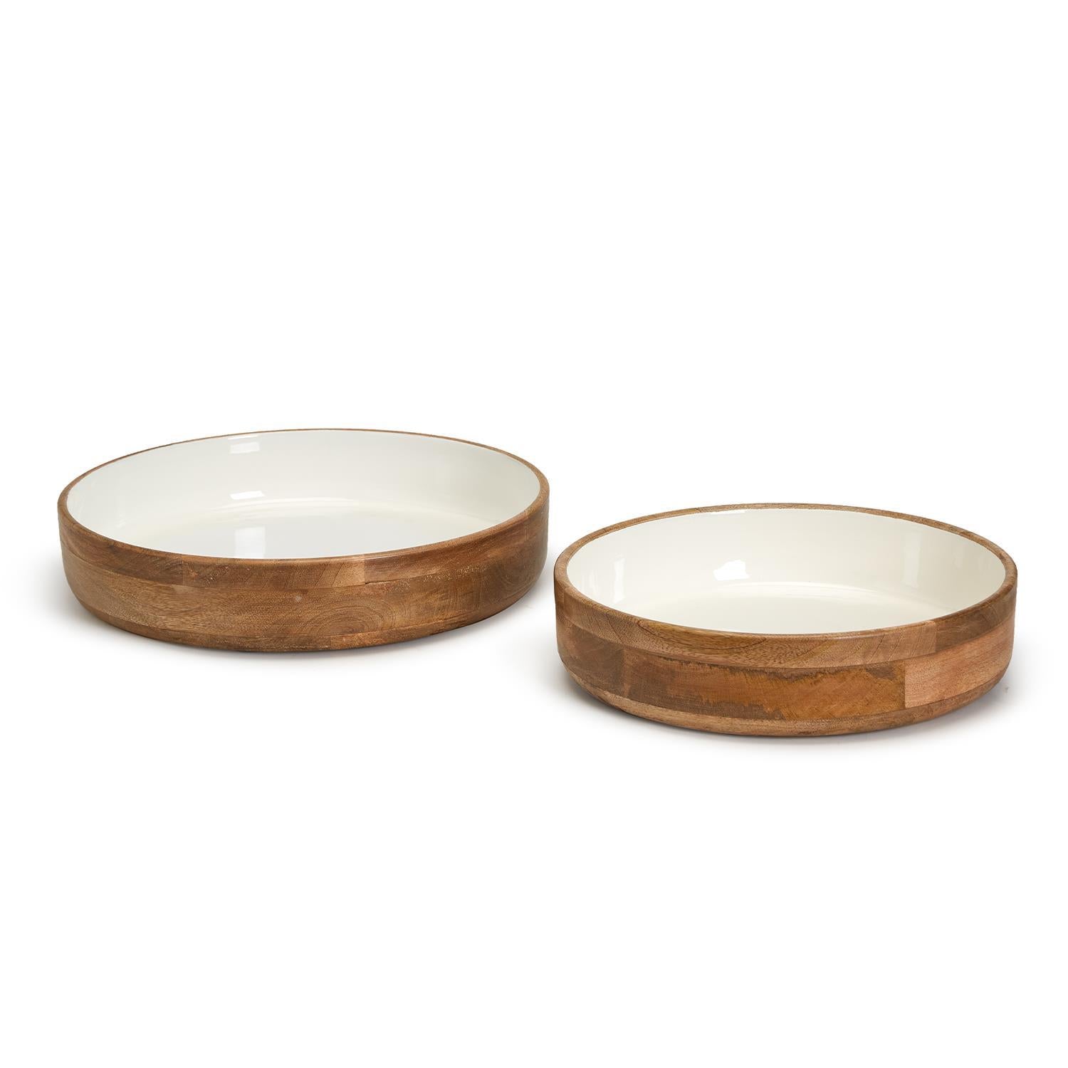 Round Pedestal Bowl Set of 2