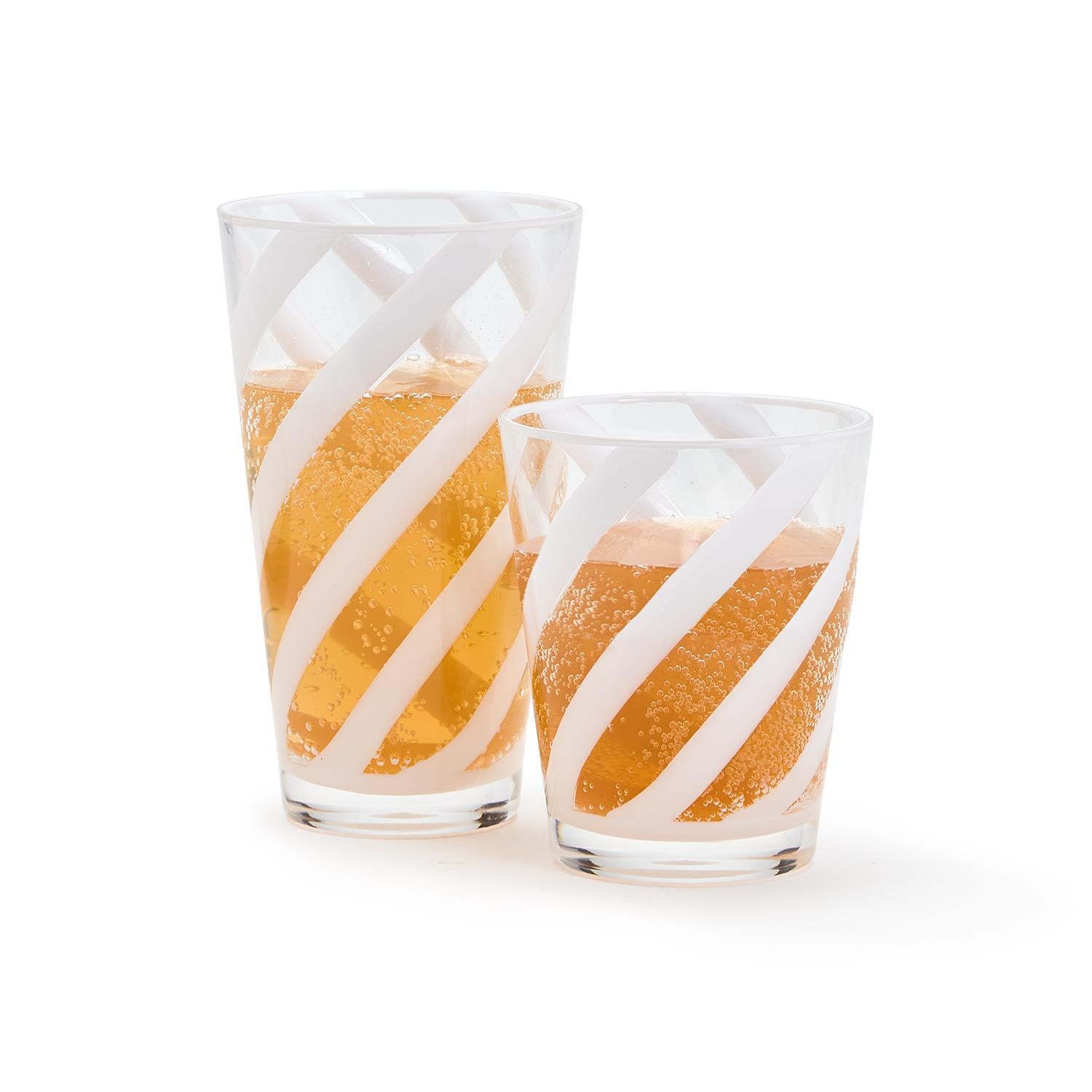 Opaque White Drinking Glass Set of 24