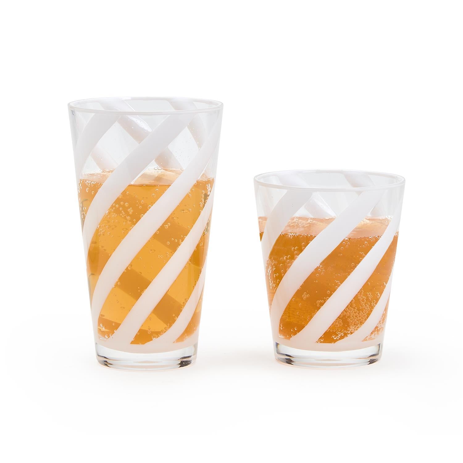 Opaque White Drinking Glass Set of 24
