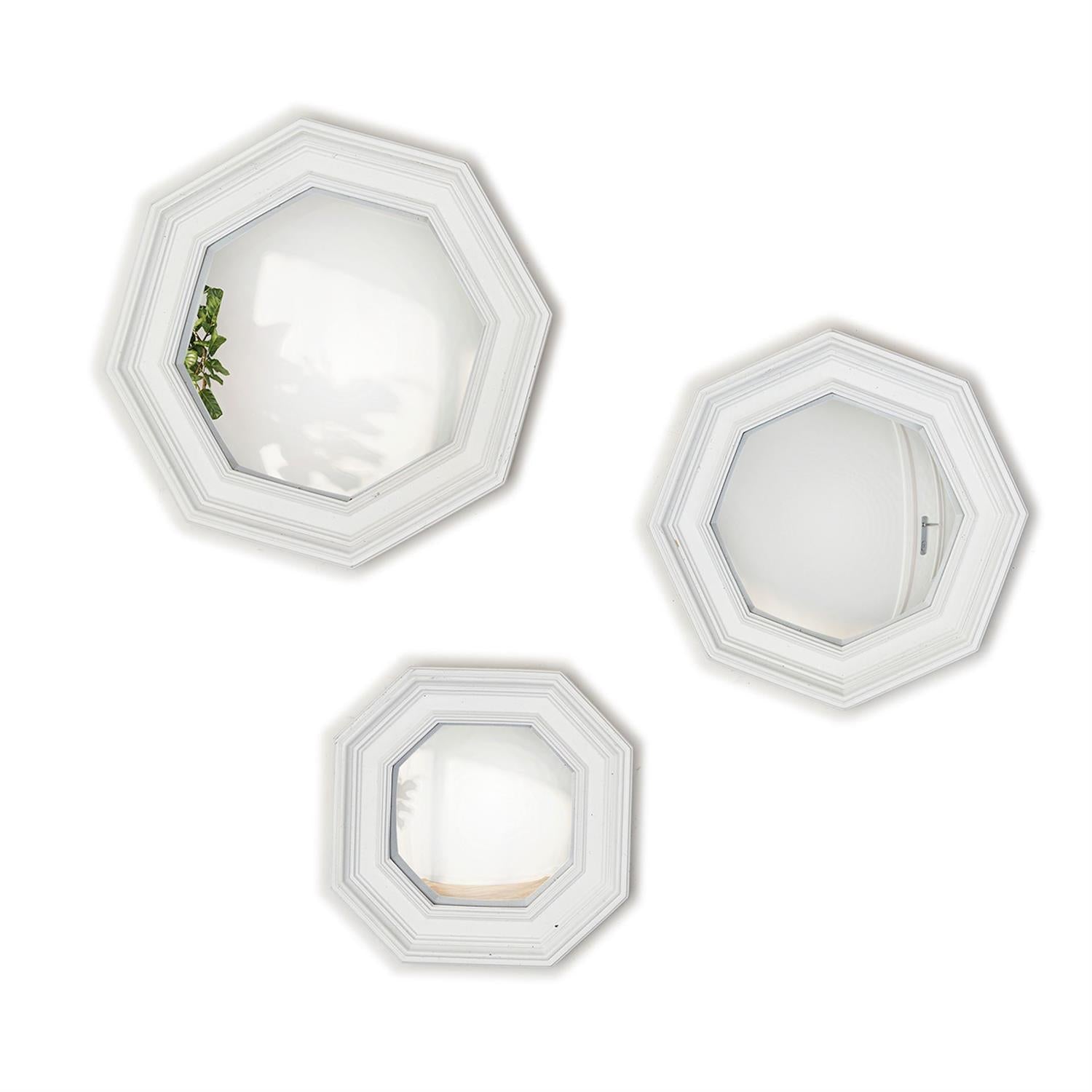Octogon Hanging Wall Mirror Set of 3