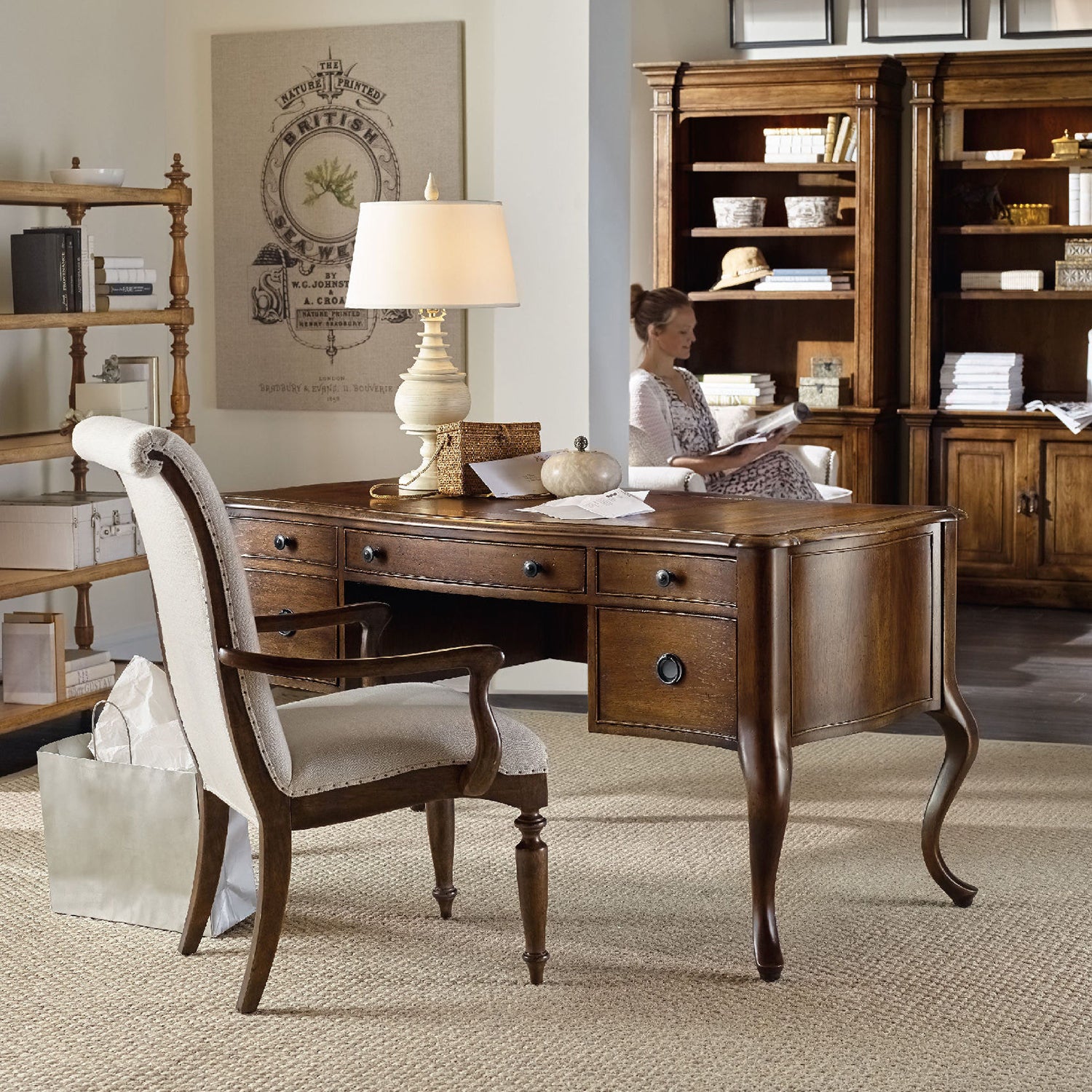 Hooker Furniture Archivist Upholstered Side Chair Set of 2