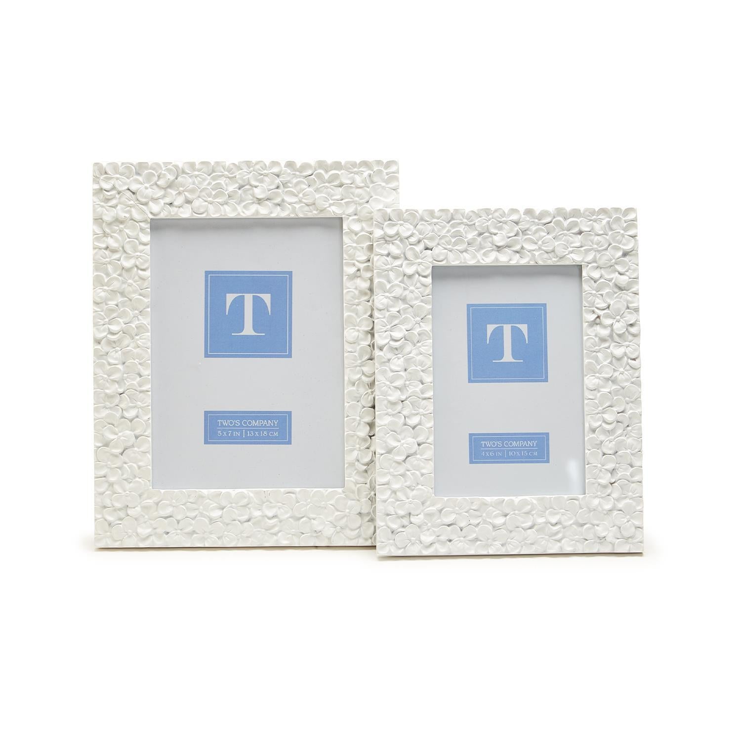 Hydrangea Flower Photo Frame Set of 2