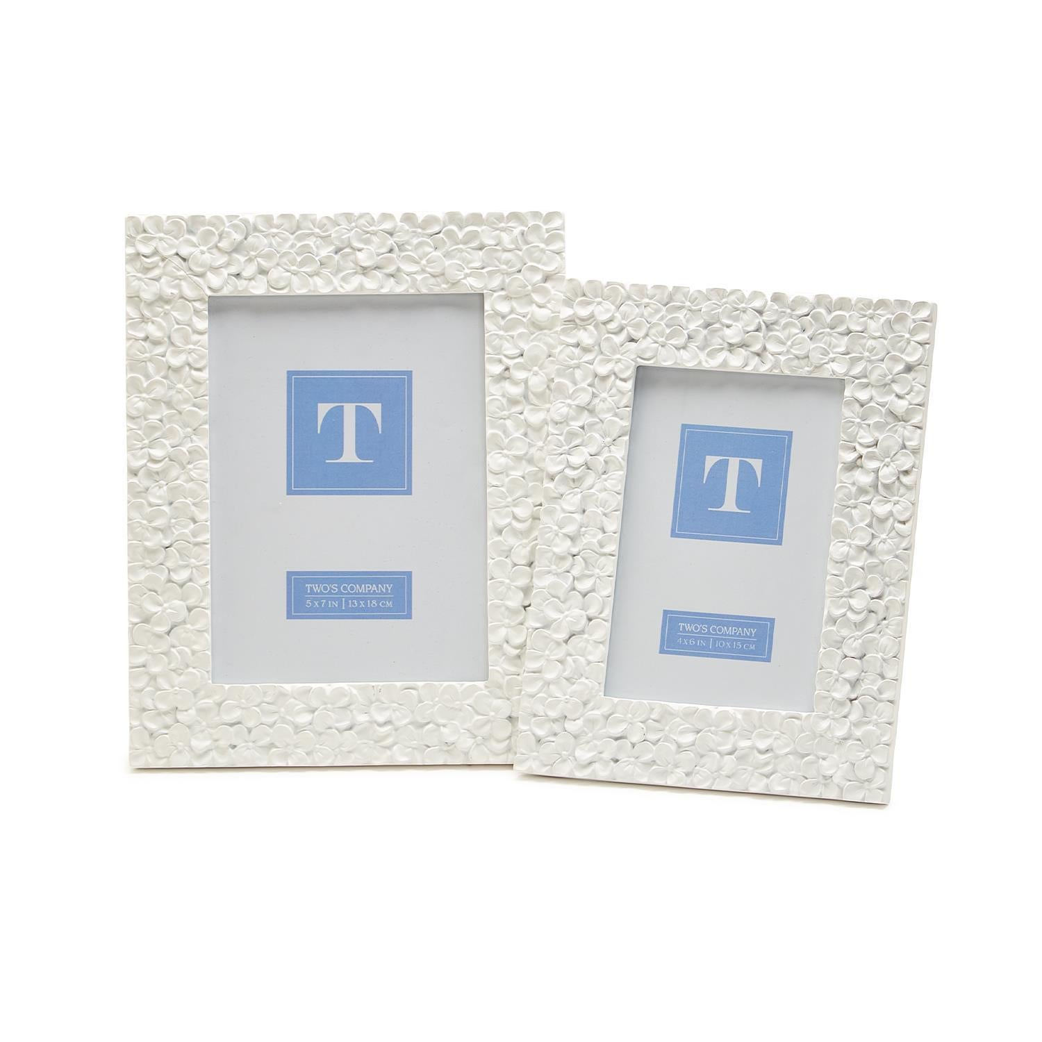 Hydrangea Flower Photo Frame Set of 2