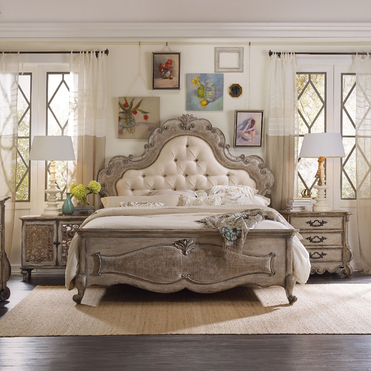 Hooker Furniture Chatelet Upholstered Panel Bed