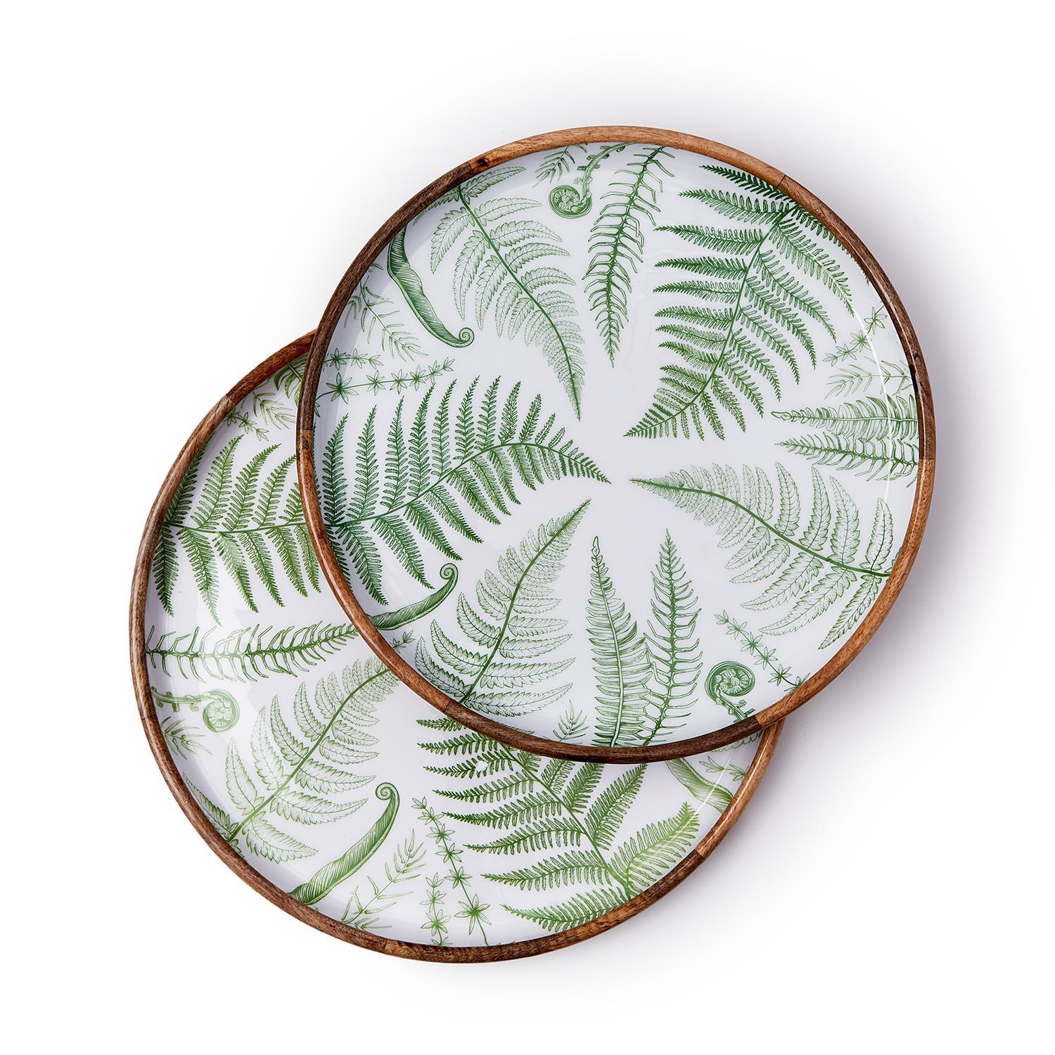 Fern Round Tray Set of 2