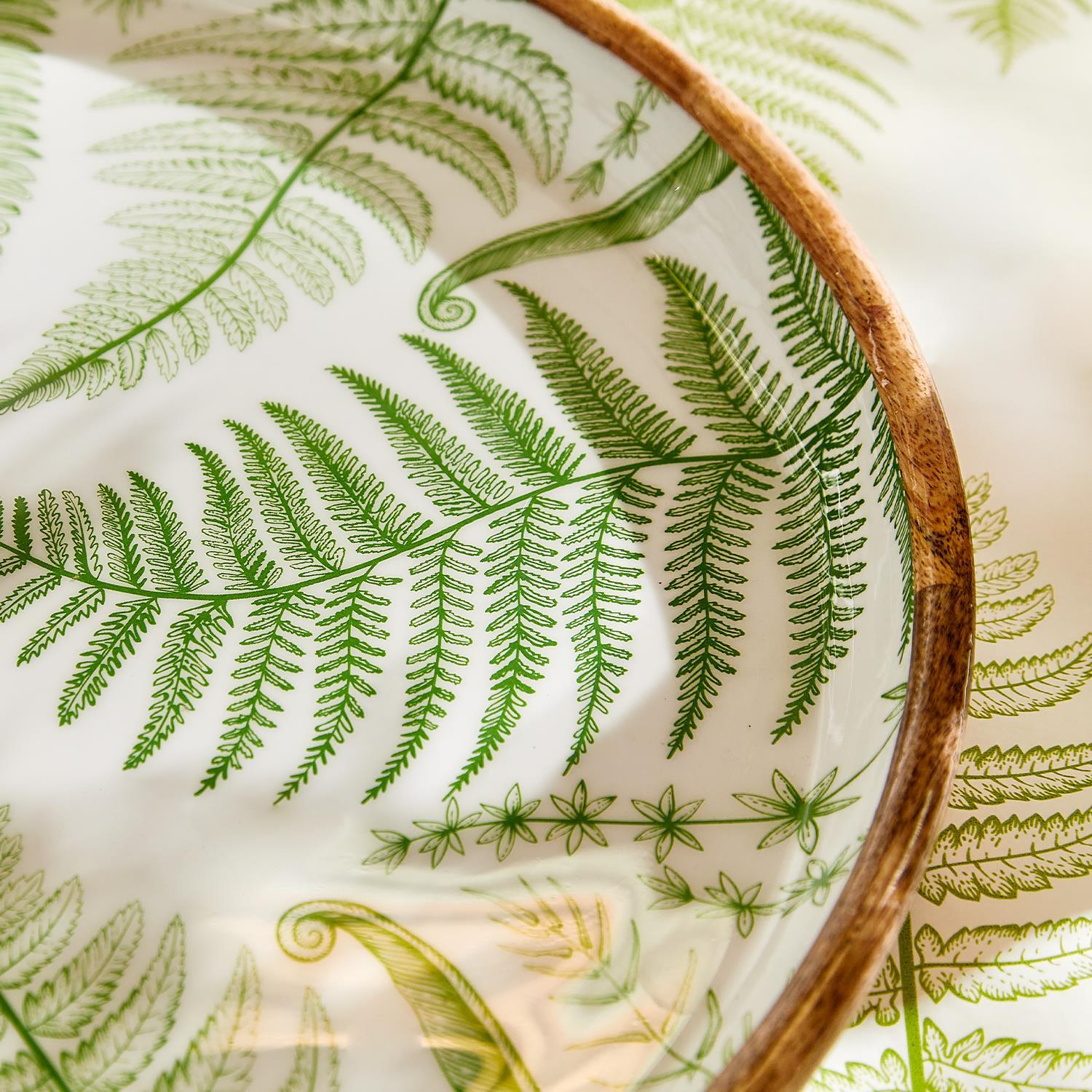 Fern Round Tray Set of 2