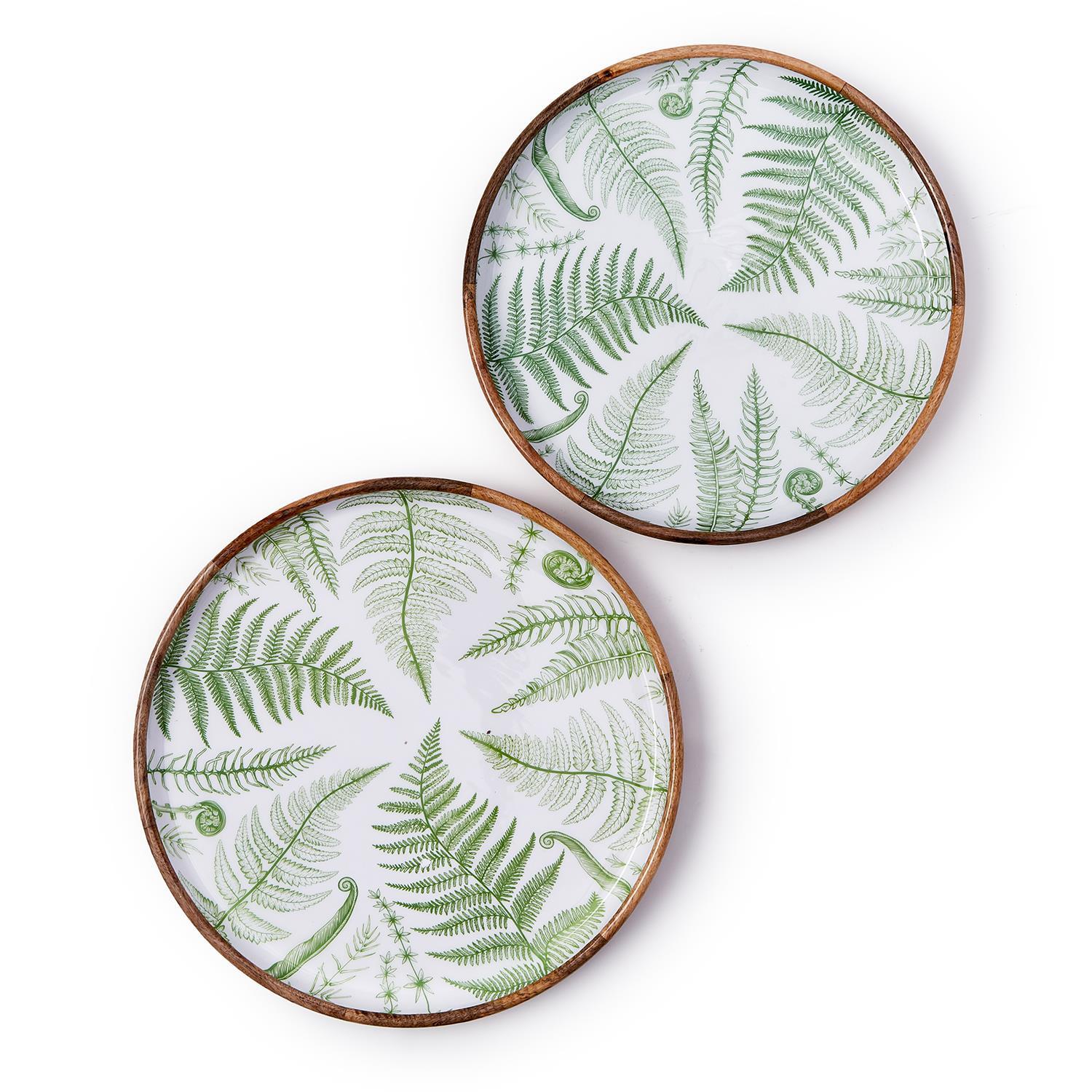 Fern Round Tray Set of 2