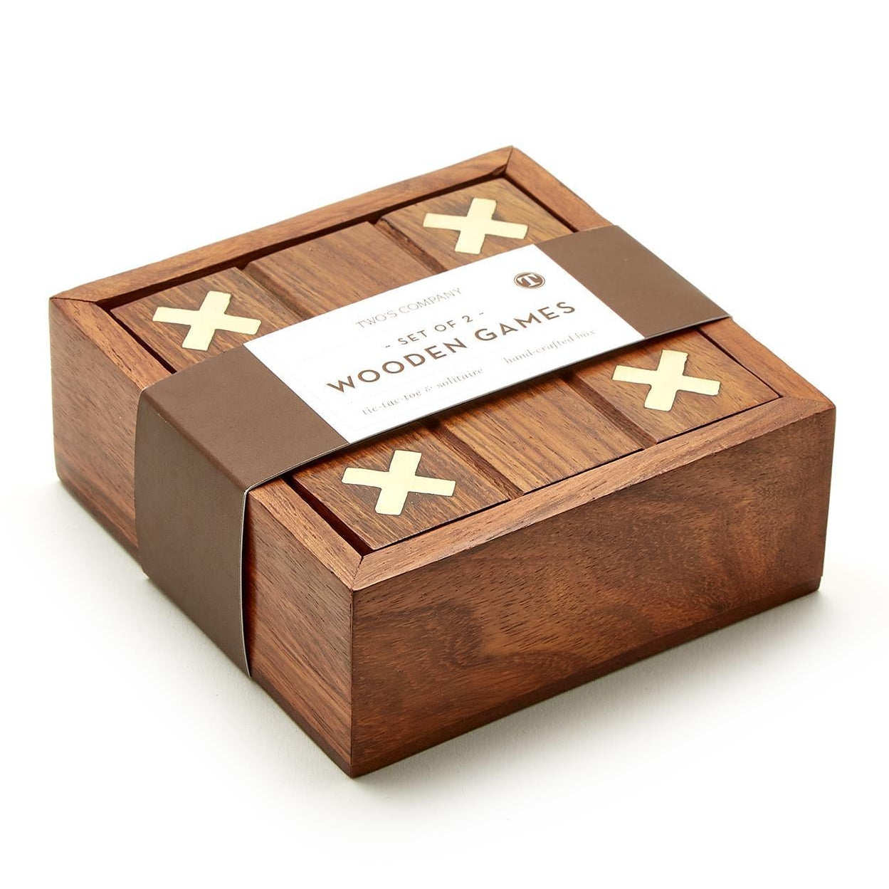 2-in-1 Game Set in Hand-Crafted Storage Box