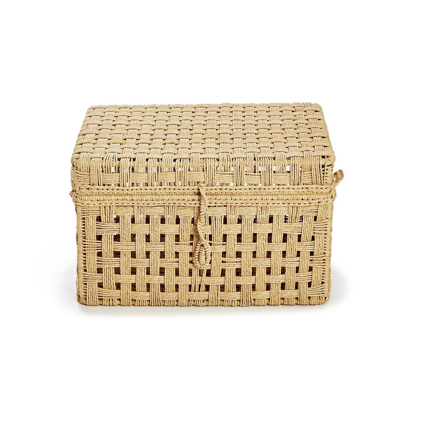 Jute Rope Trunk Set of 3