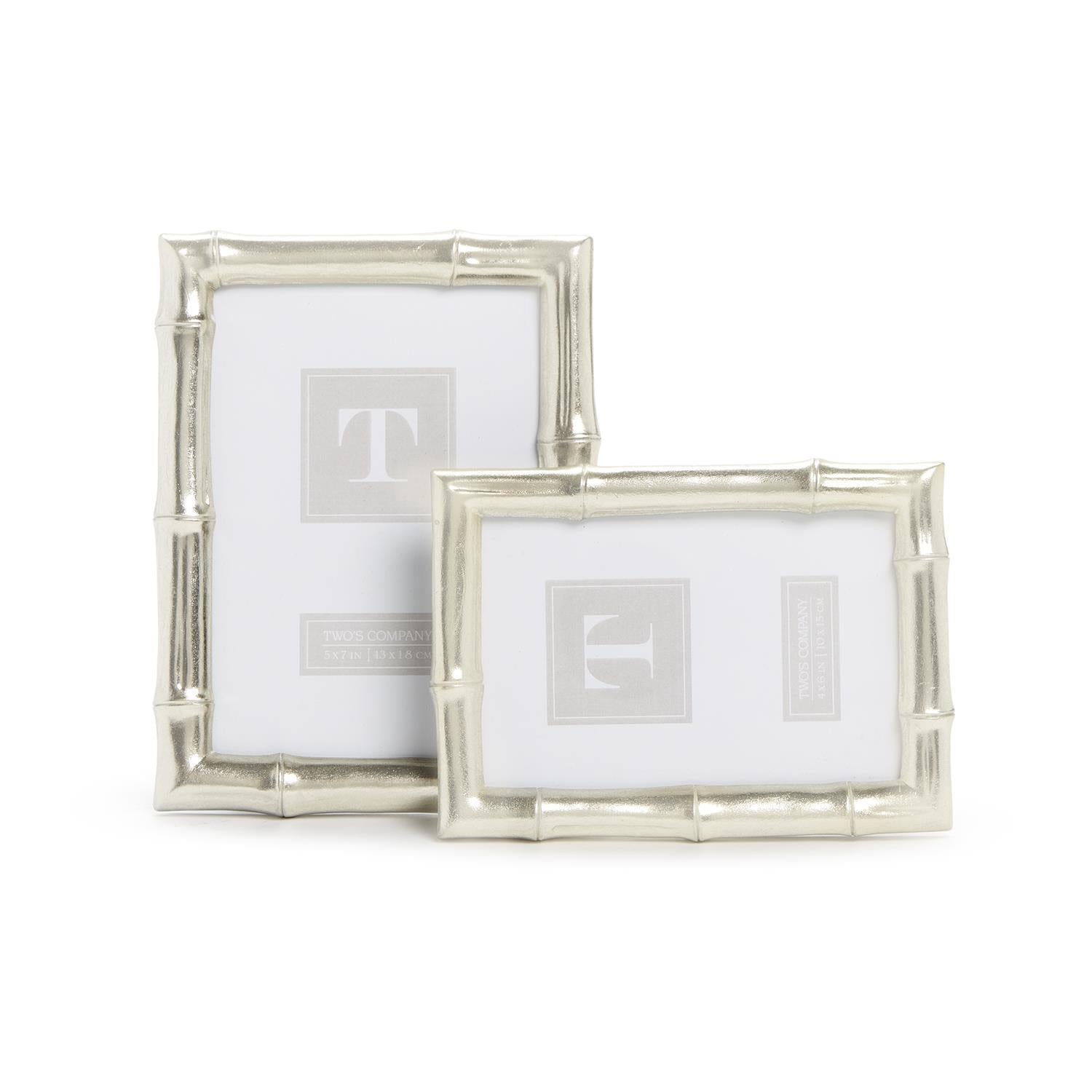 Faux Bamboo Photo Frame Set of 2