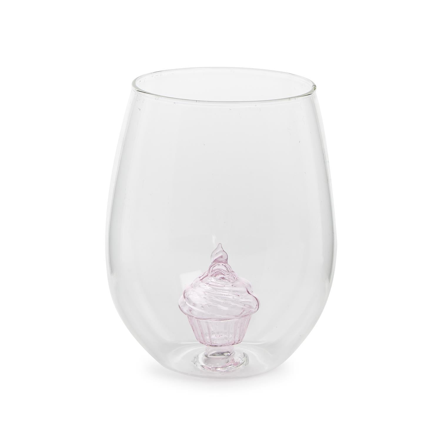 Celebration Cake Stemless Wine Glass