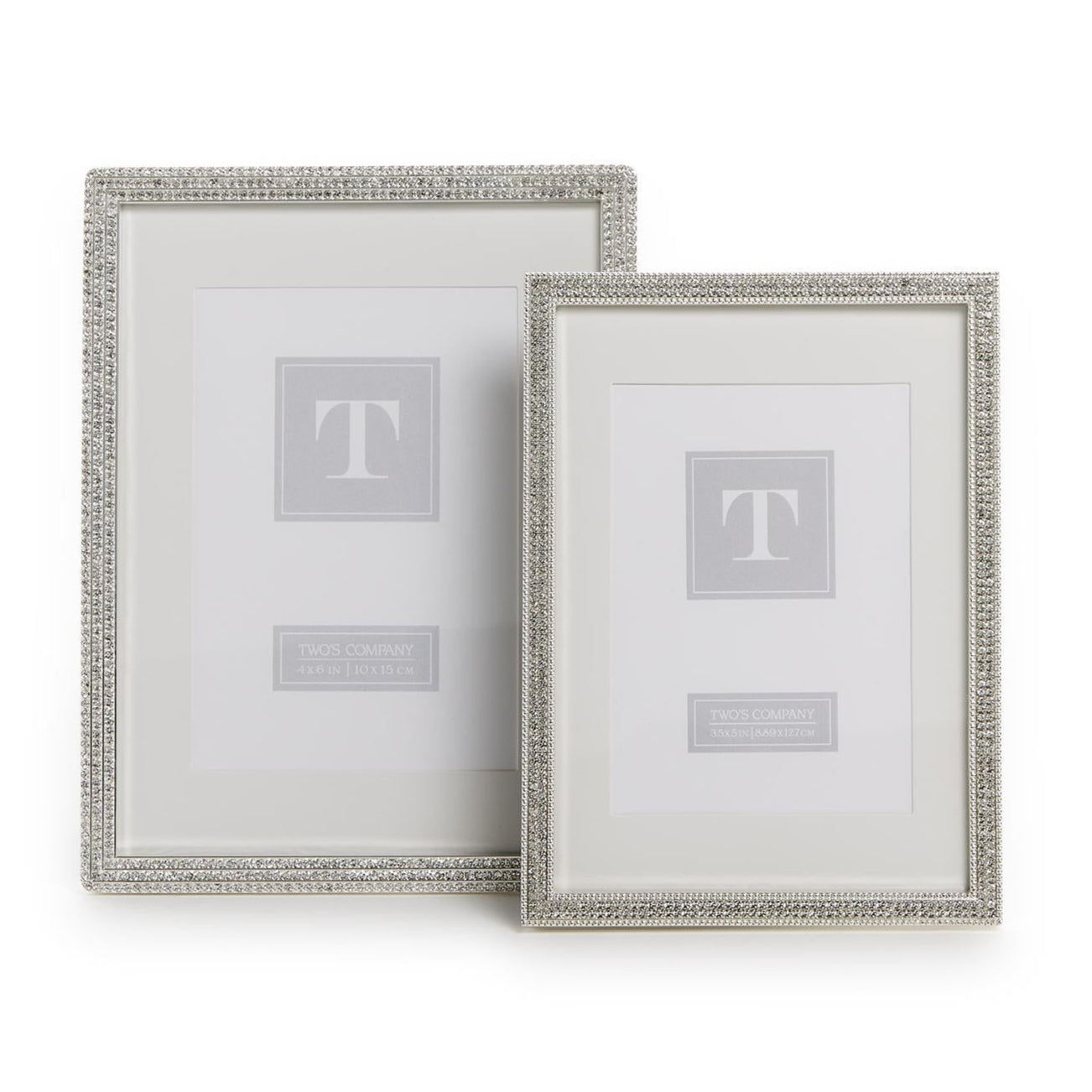 Crystal Photo Frame Set of 2