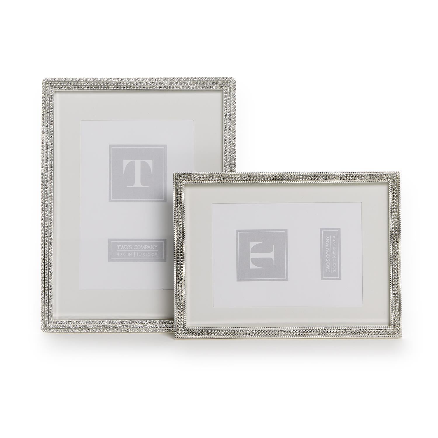 Crystal Photo Frame Set of 2