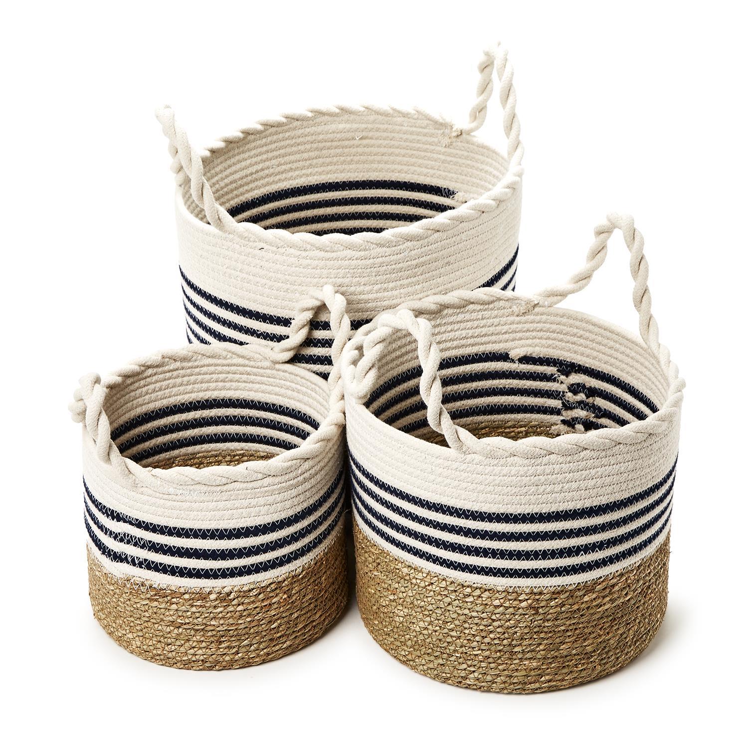 Circular Weave Basket Set of 3